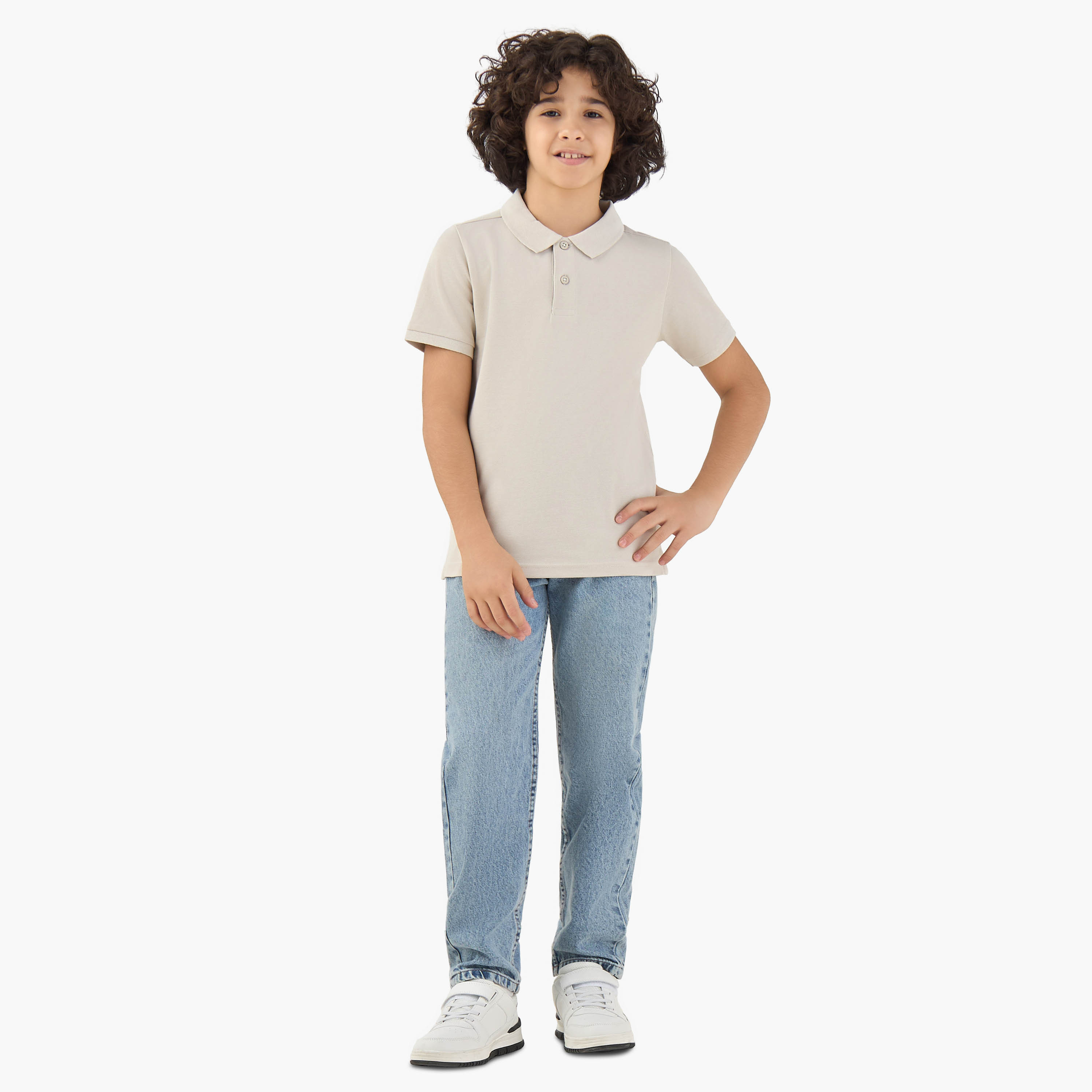 Juniors Collared Short Sleeves Polo T-shirt-boys-clothing-tshirtsandpolos-image-2
