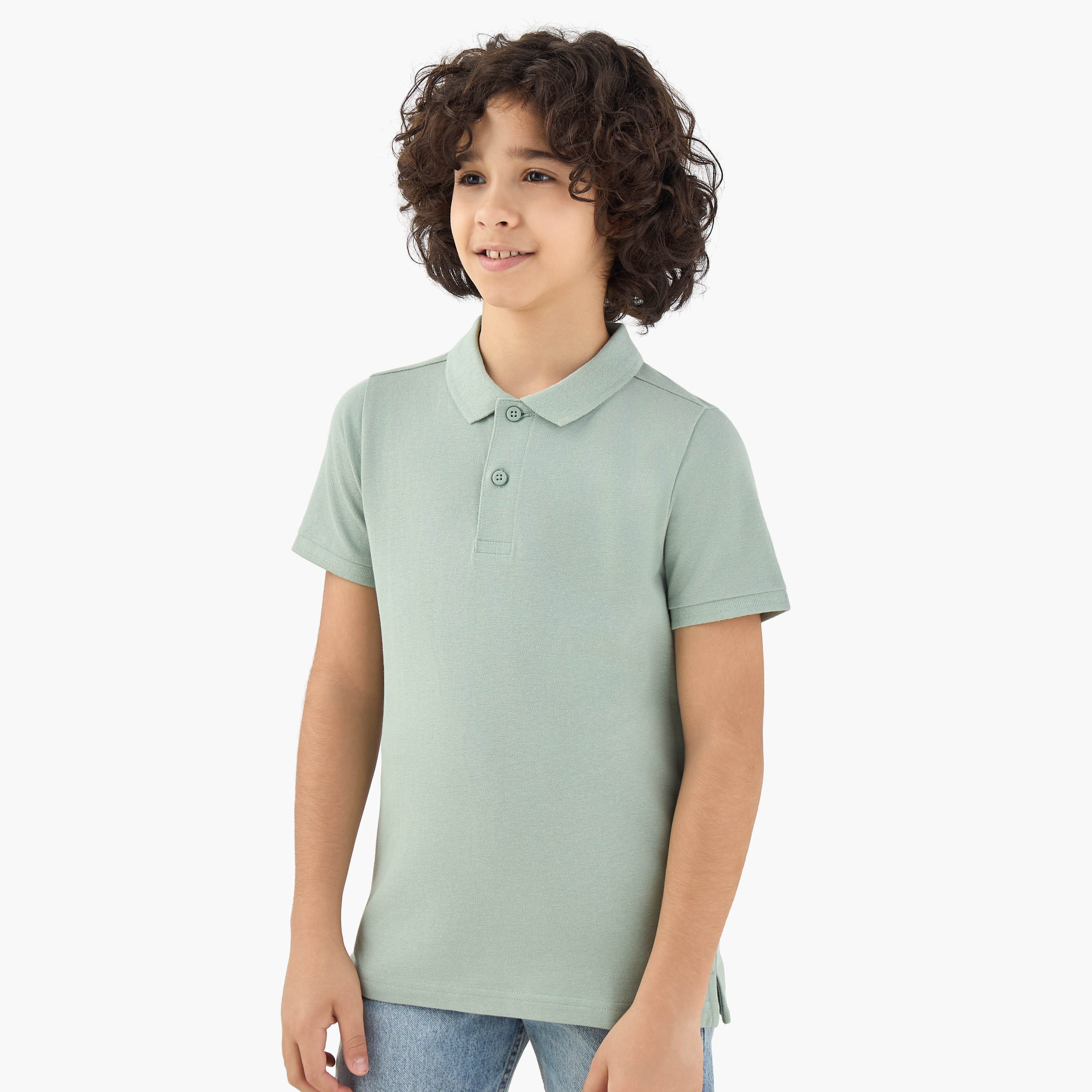Juniors Collared Short Sleeves Polo T-shirt-boys-clothing-tshirtsandpolos-image-1