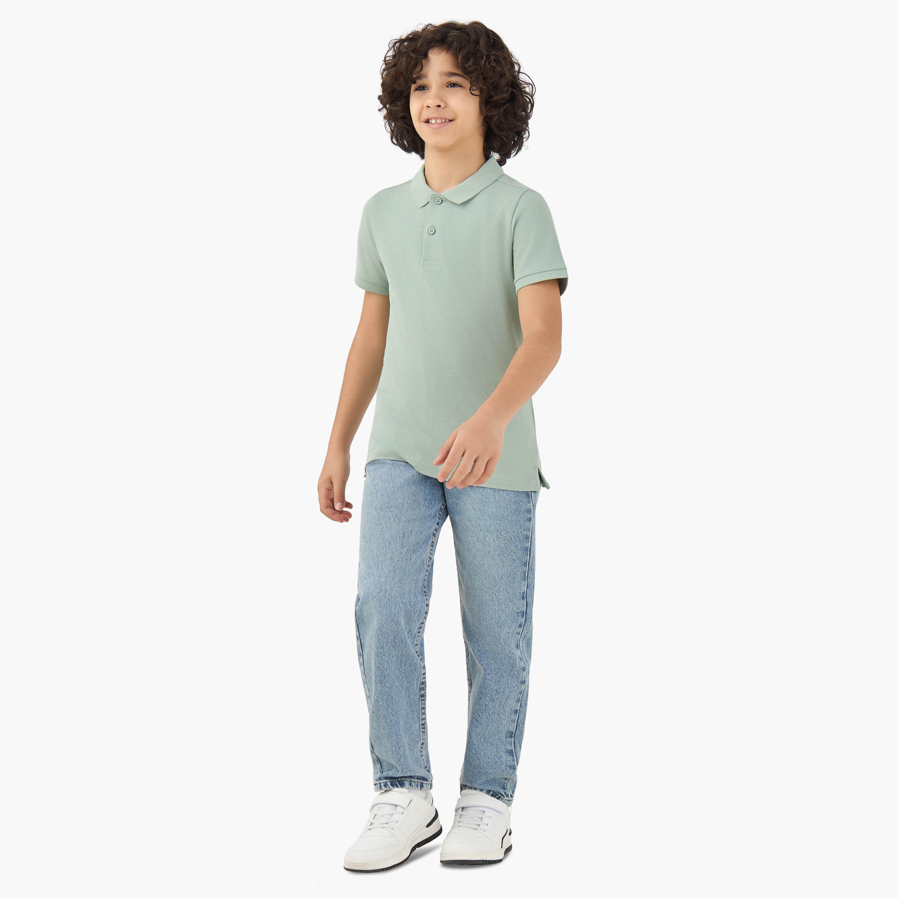 Juniors Collared Short Sleeves Polo T-shirt-boys-clothing-tshirtsandpolos-image-2