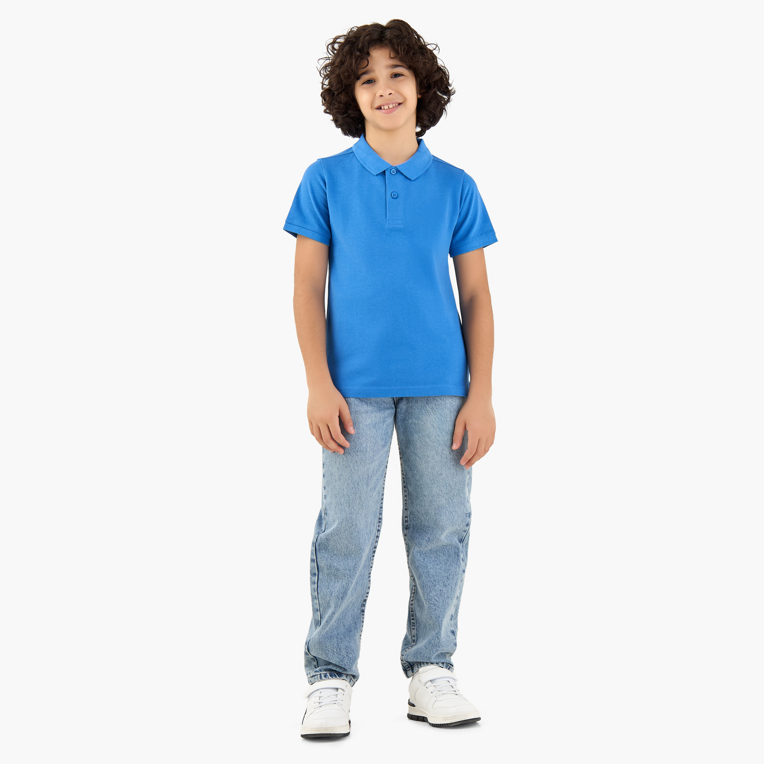Juniors Collared Short Sleeves Polo T-shirt-boys-clothing-tshirtsandpolos-image-2