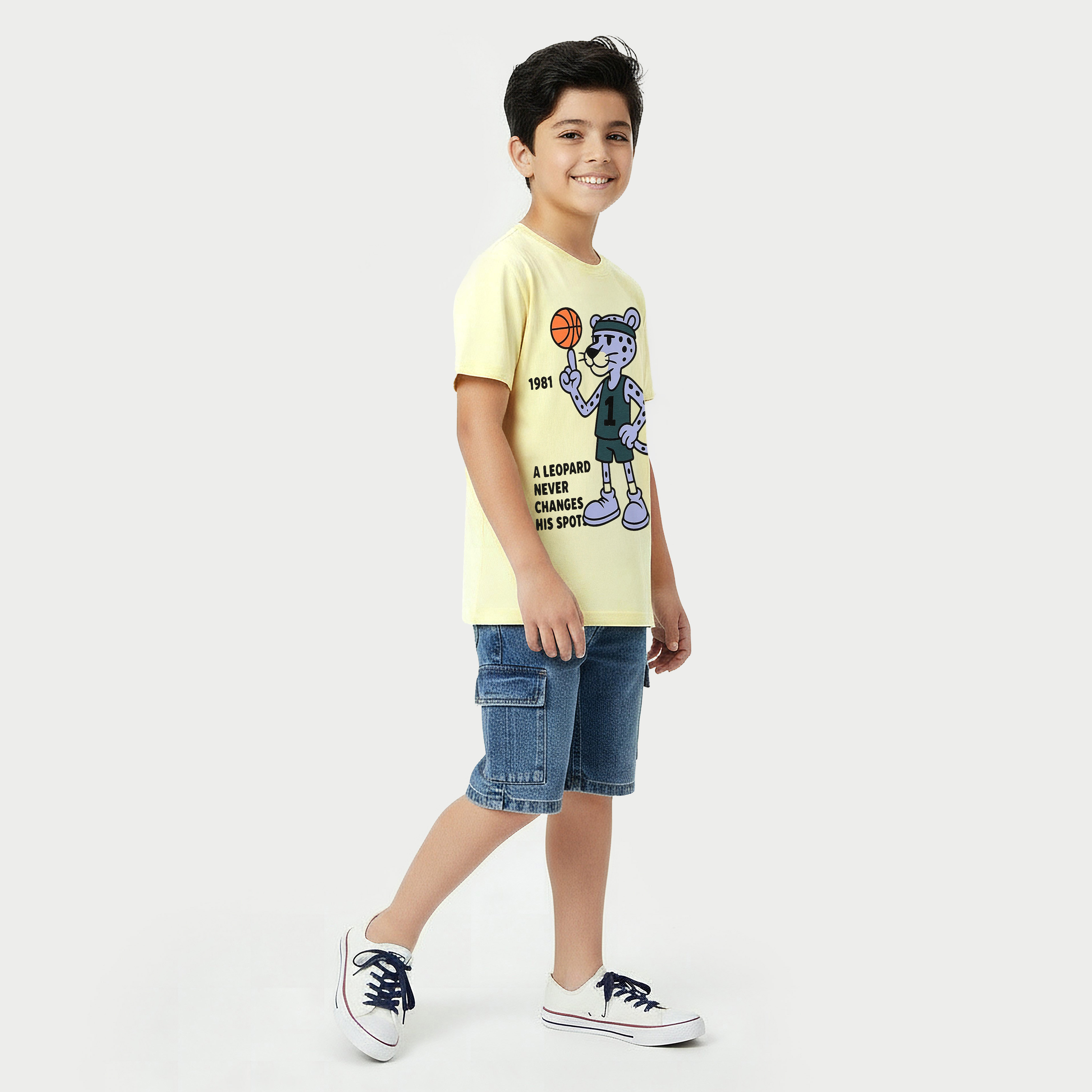 Juniors Crew Neck Short Sleeves T-shirt with Print-promo_babyshop_Buy2for30_KSA130526-image-5