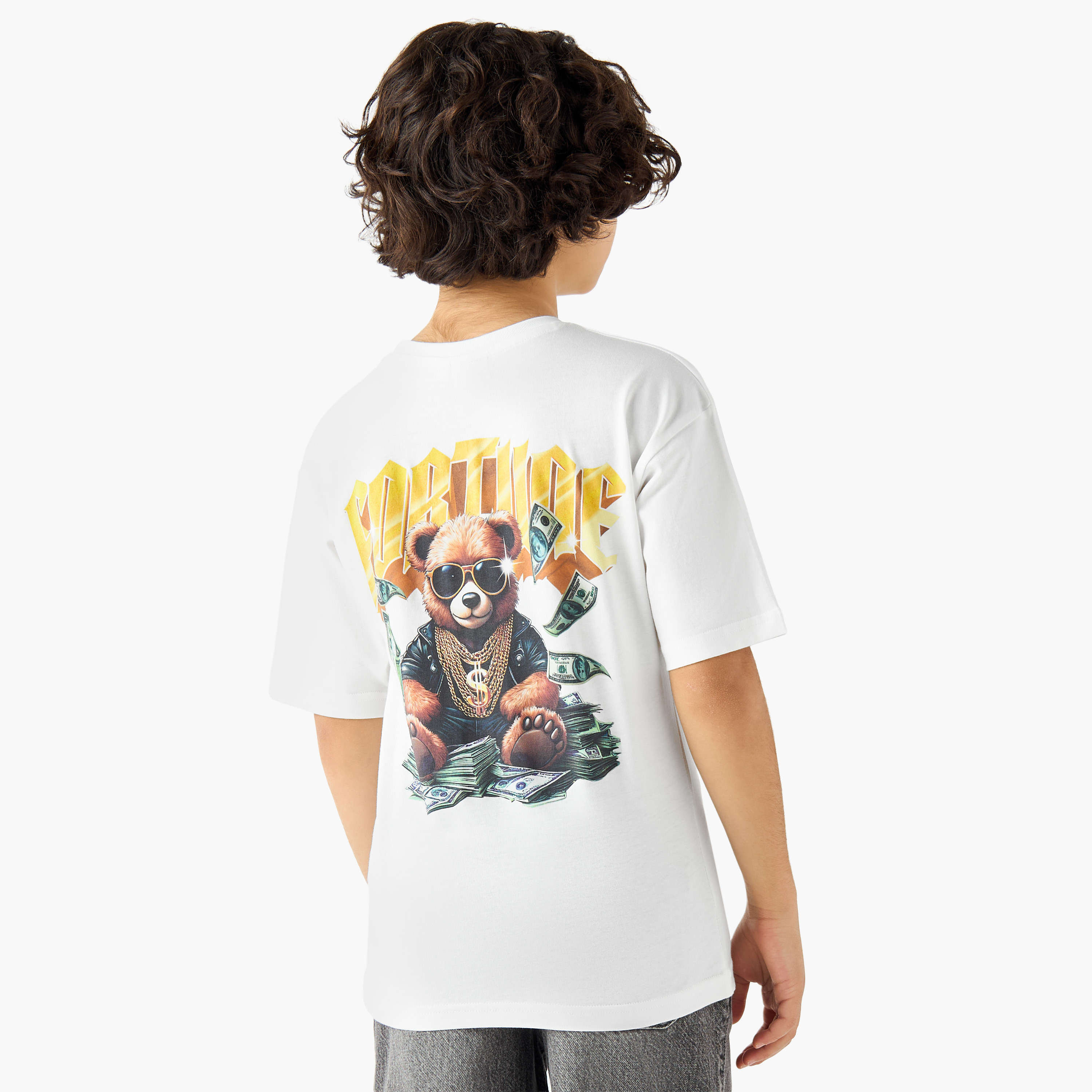 Juniors Crew Neck Short Sleeve T-shirt with Print-boys-clothing-tshirtsandpolos-image-3