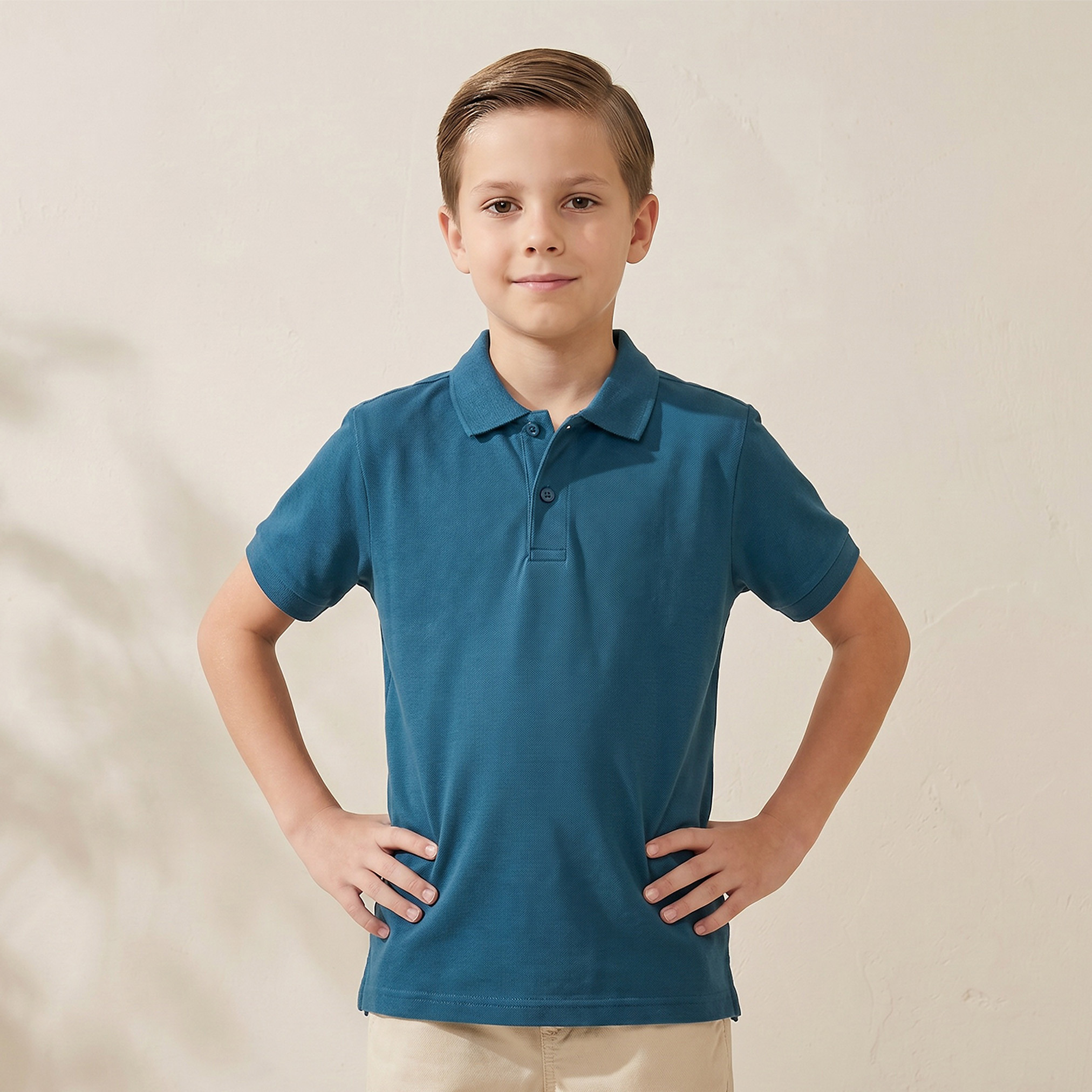 Juniors Collared Short Sleeves Polo T-shirt-boys-clothing-tshirtsandpolos-image-1