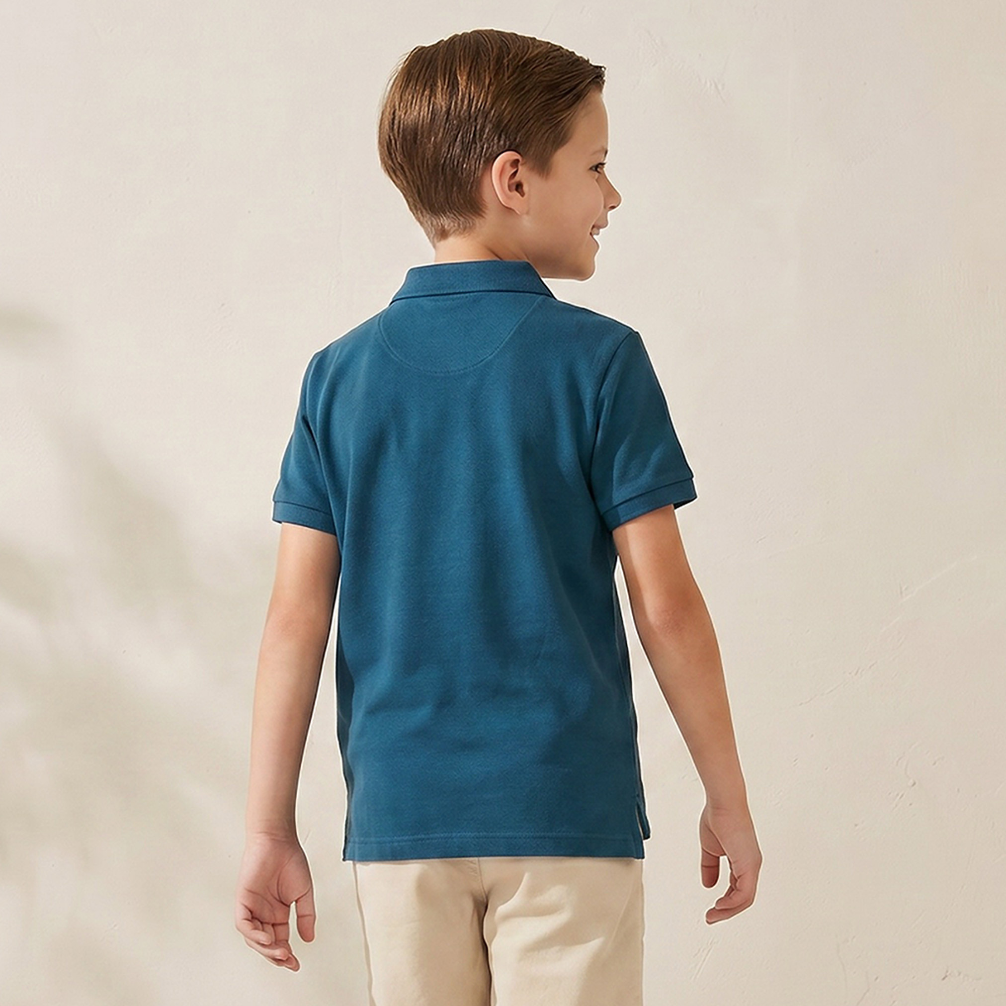 Juniors Collared Short Sleeves Polo T-shirt-boys-clothing-tshirtsandpolos-image-3