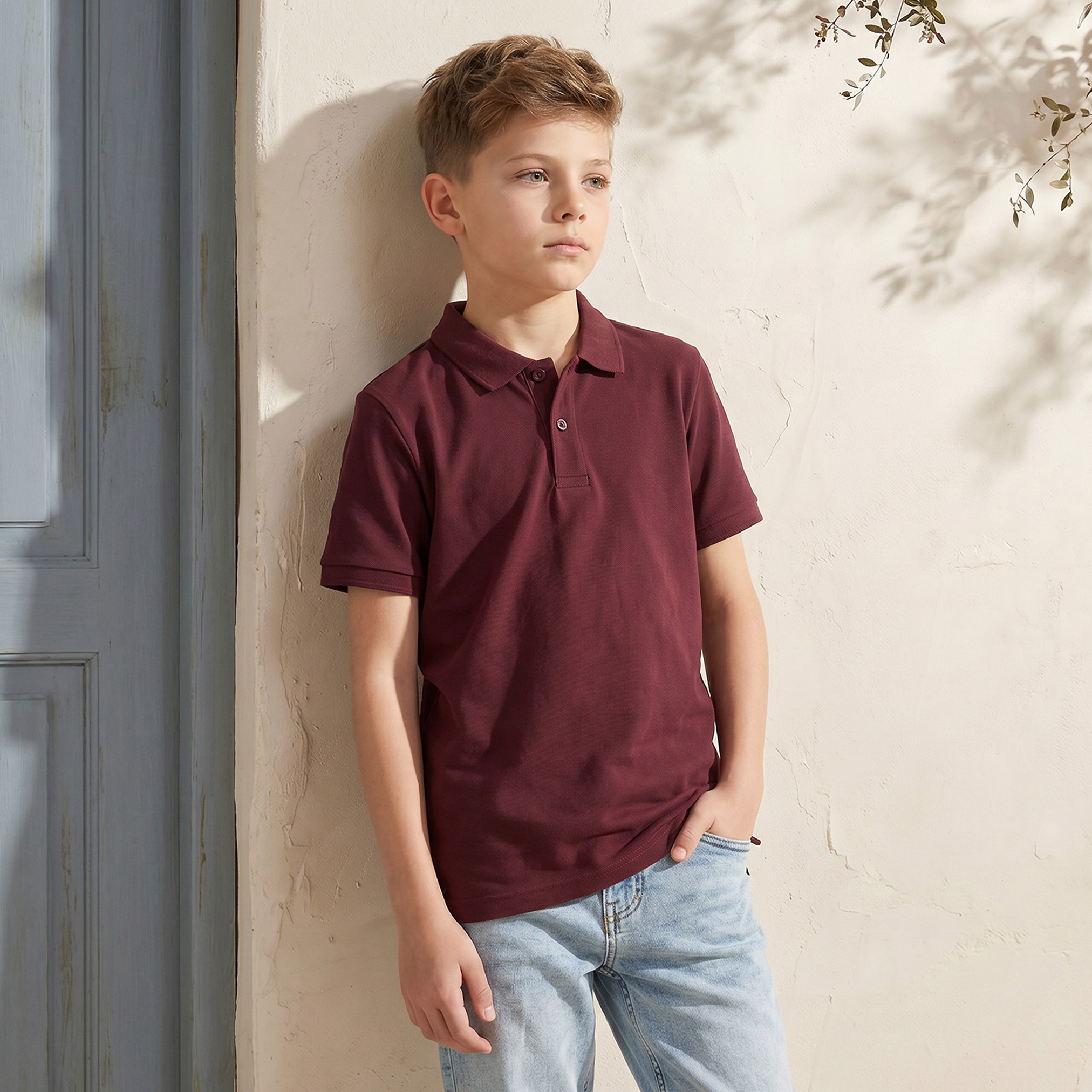 Juniors Collared Short Sleeves Polo T-shirt-boys-clothing-tshirtsandpolos-image-5