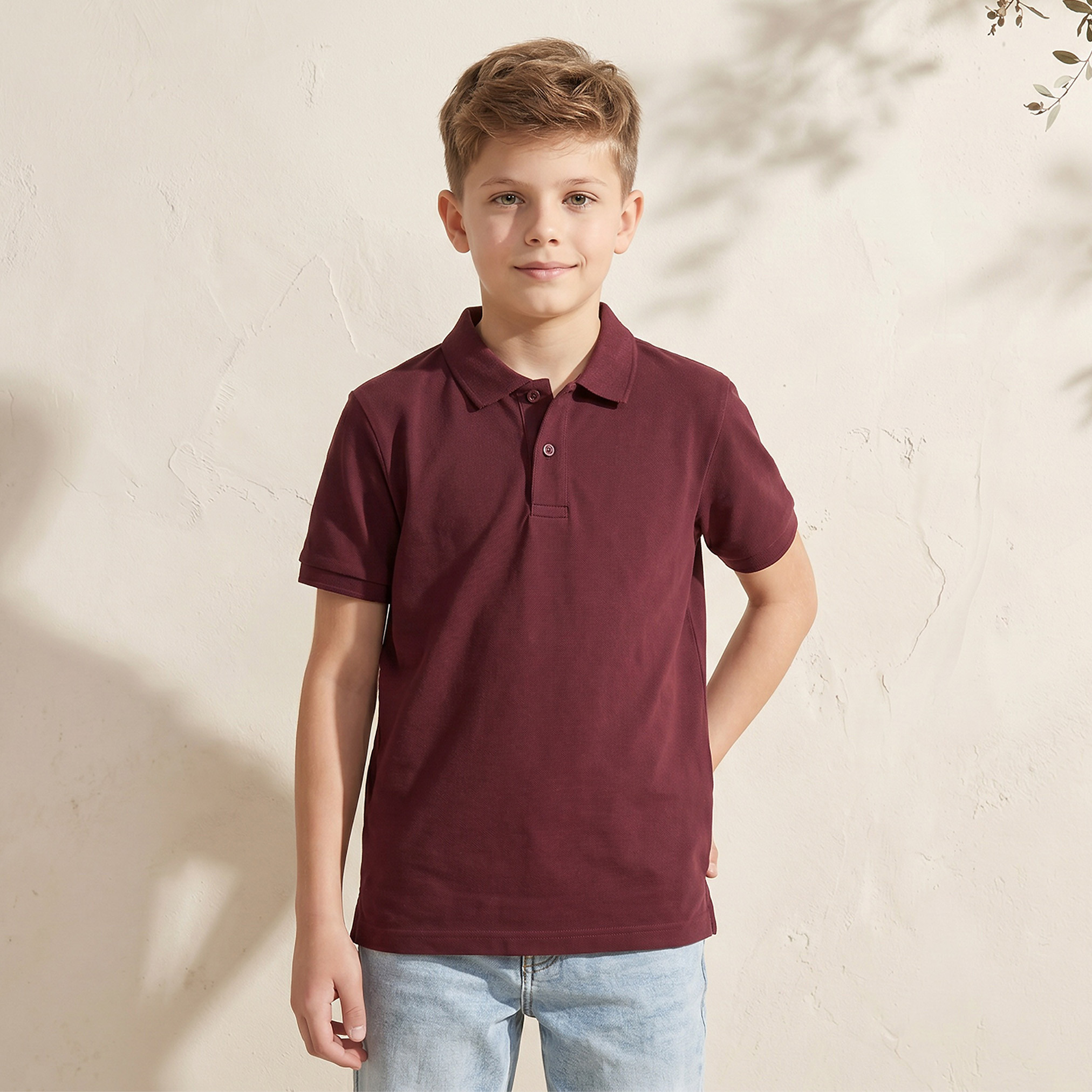 Juniors Collared Short Sleeves Polo T-shirt-boys-clothing-tshirtsandpolos-image-1