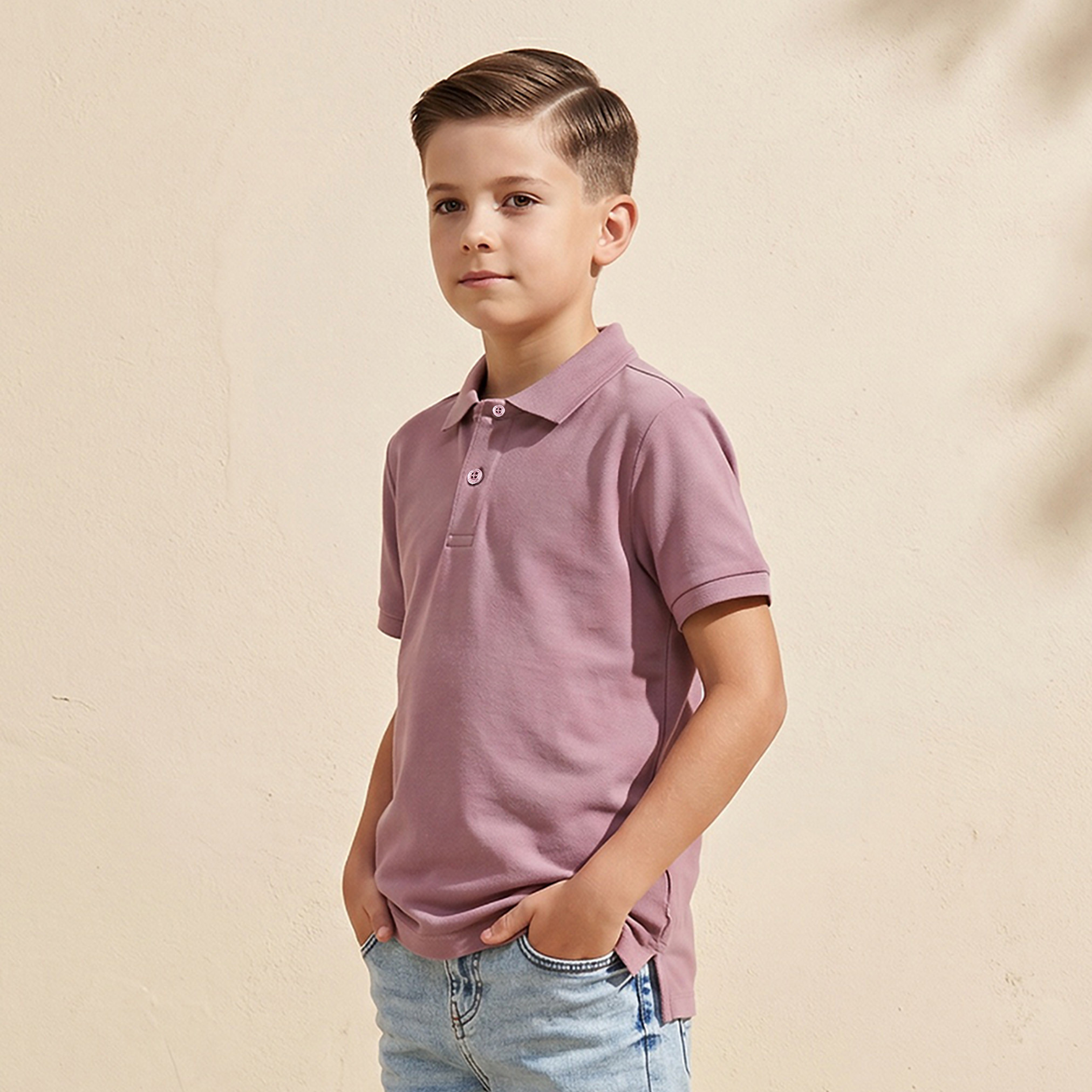 Juniors Collared Short Sleeves Polo T-shirt-boys-clothing-tshirtsandpolos-image-5
