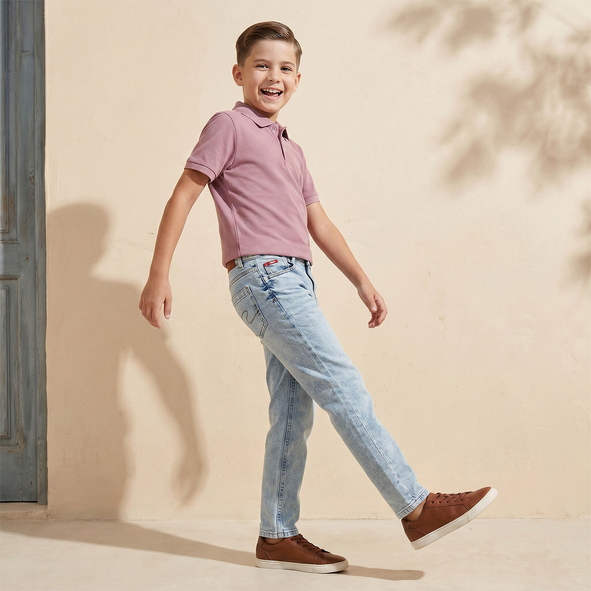 Juniors Collared Short Sleeves Polo T-shirt-boys-clothing-tshirtsandpolos-image-2