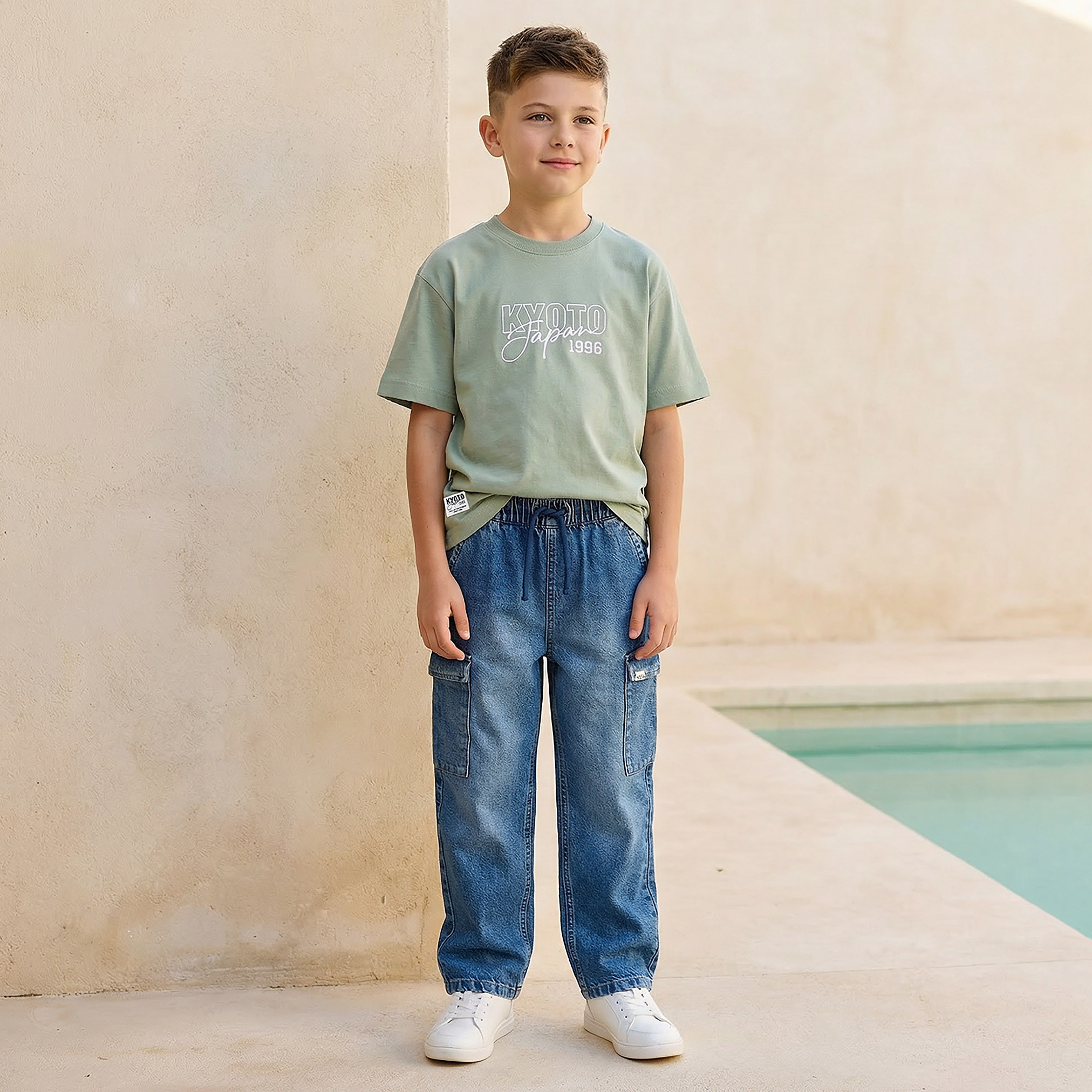 Juniors Crew Neck Short Sleeve T-shirt with Embroidery-boys-clothing-tshirtsandpolos-image-5