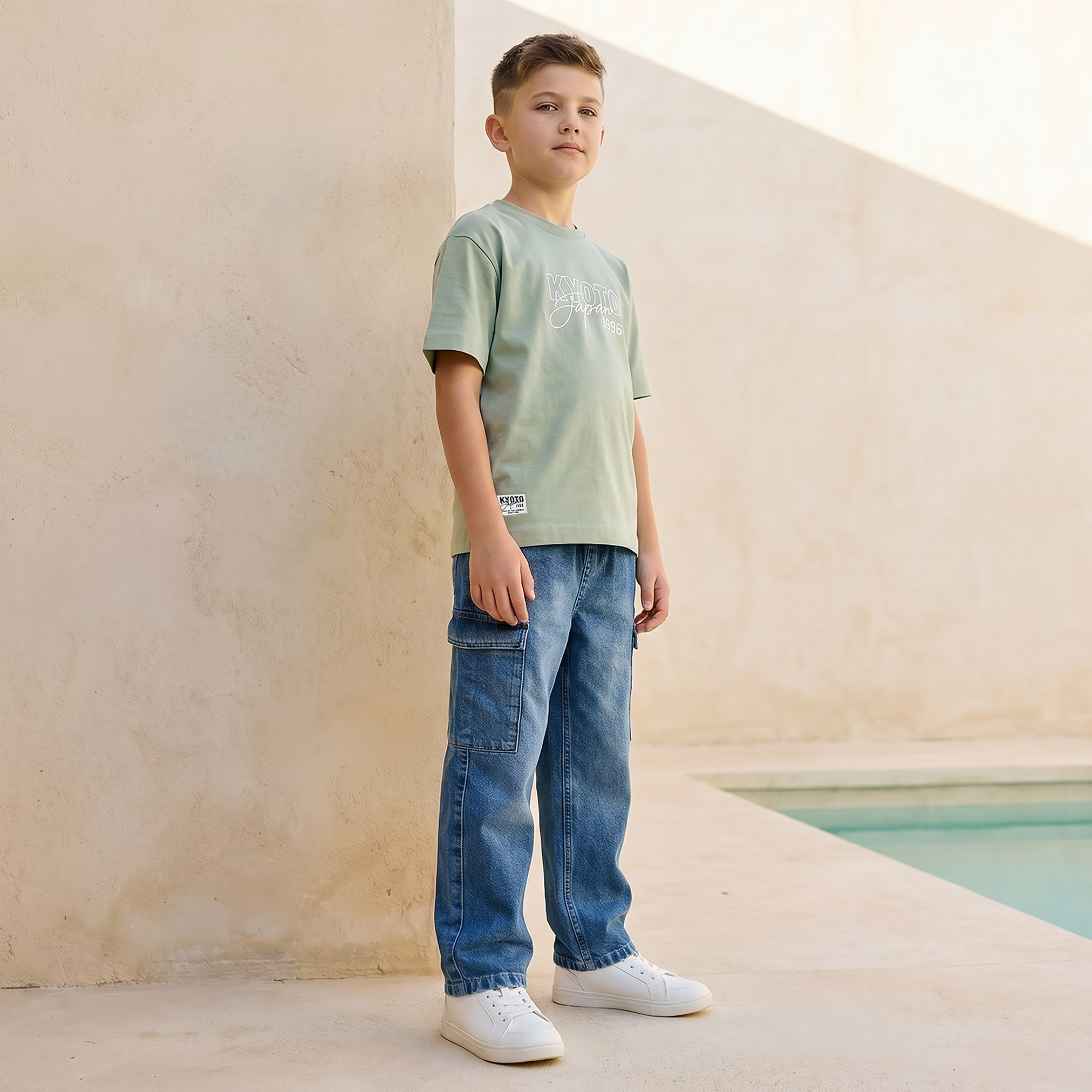 Juniors Crew Neck Short Sleeve T-shirt with Embroidery-boys-clothing-tshirtsandpolos-image-6