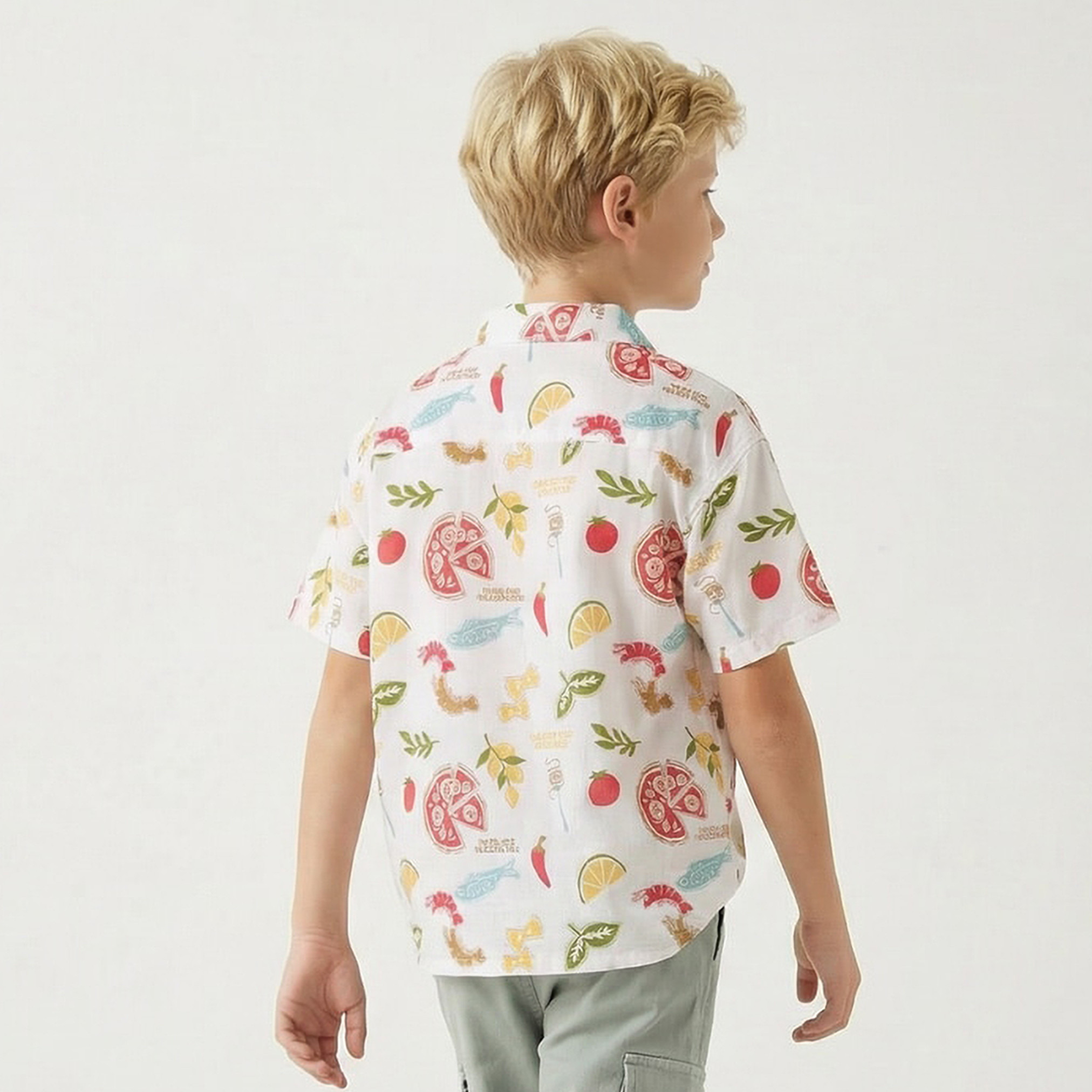 Juniors Short Sleeves Shirt with Print-boys-clothing-shirts-image-3