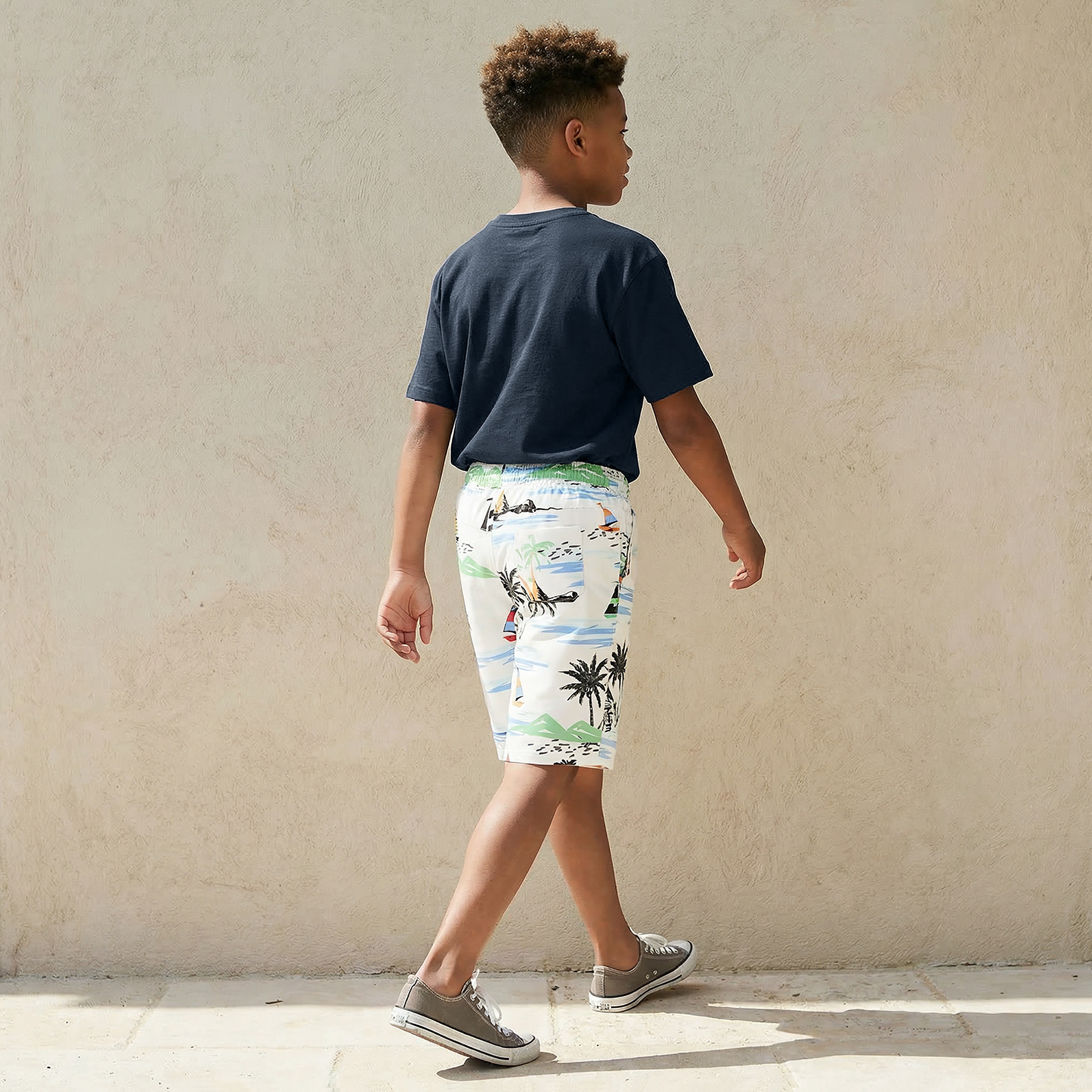 Juniors Drawstring Waist Shorts with Pockets-boys-clothing-bottoms-shorts-image-3