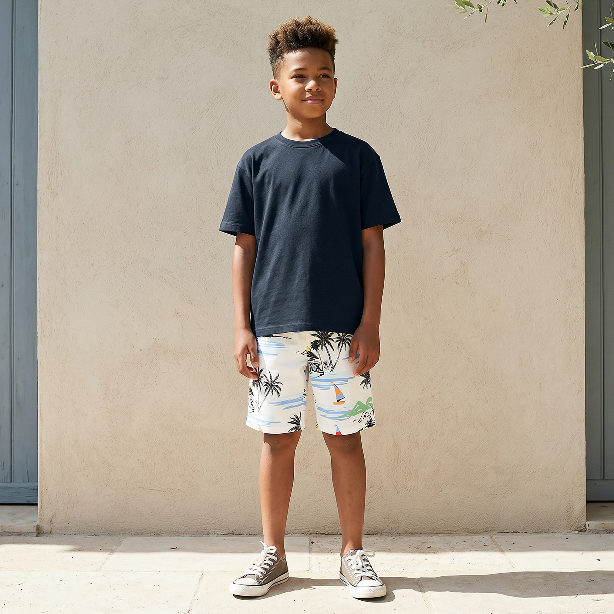 Juniors Drawstring Waist Shorts with Pockets-boys-clothing-bottoms-shorts-image-6