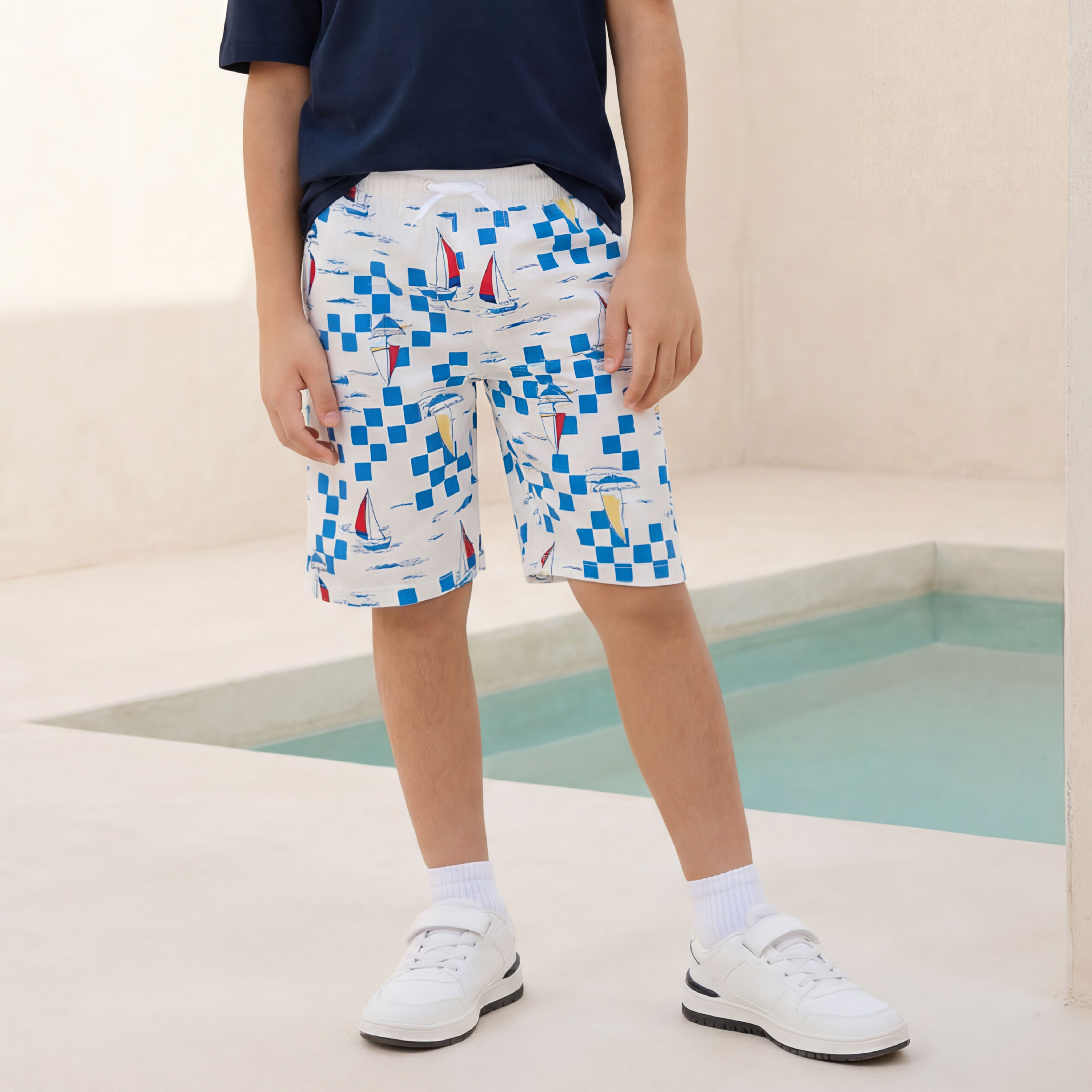 شورت برباط خصر وجيوب من جونيورز-boys-clothing-bottoms-shorts-image-4