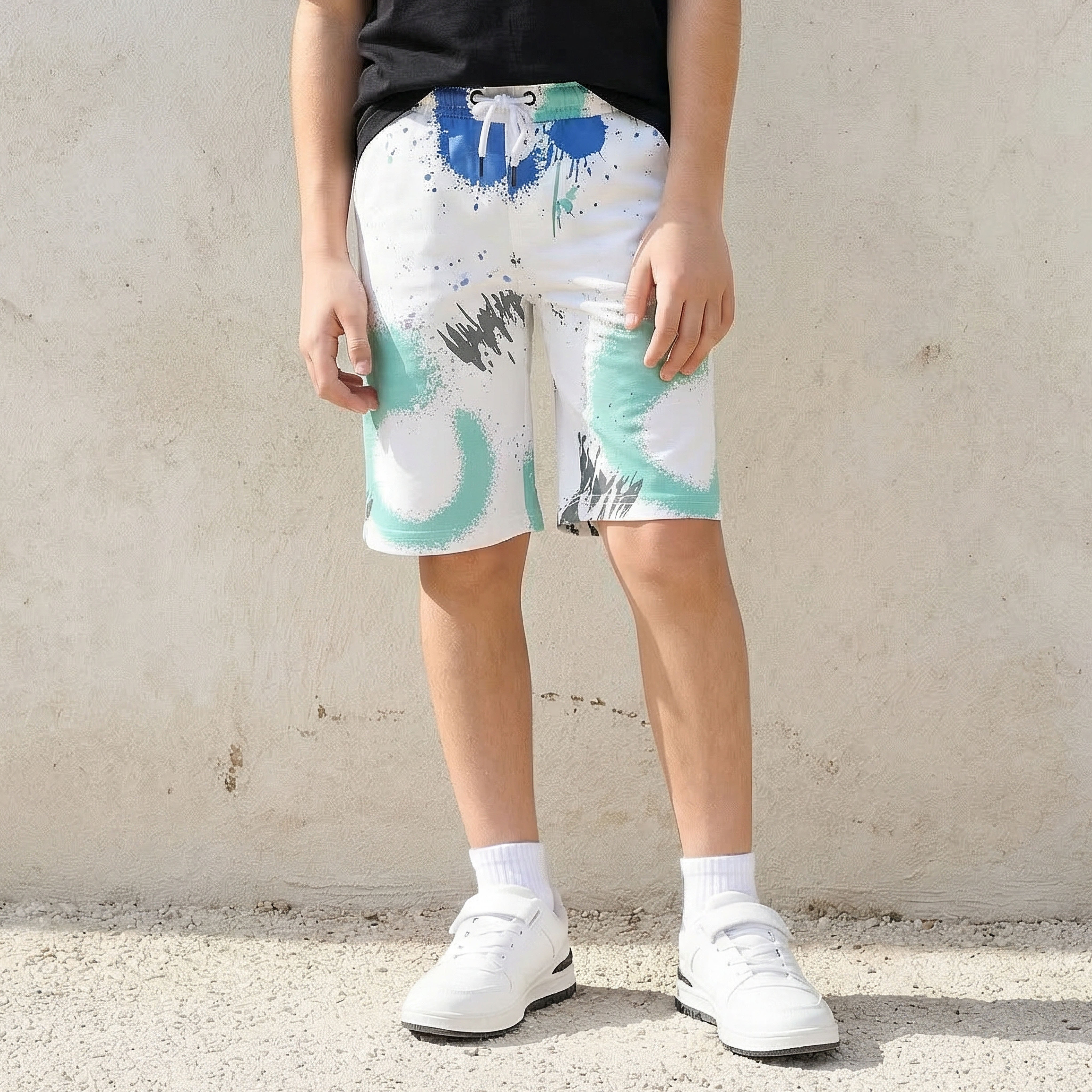 شورت بخصر برباط شد مع جيوب من جونيورز-boys-clothing-bottoms-shorts-image-4