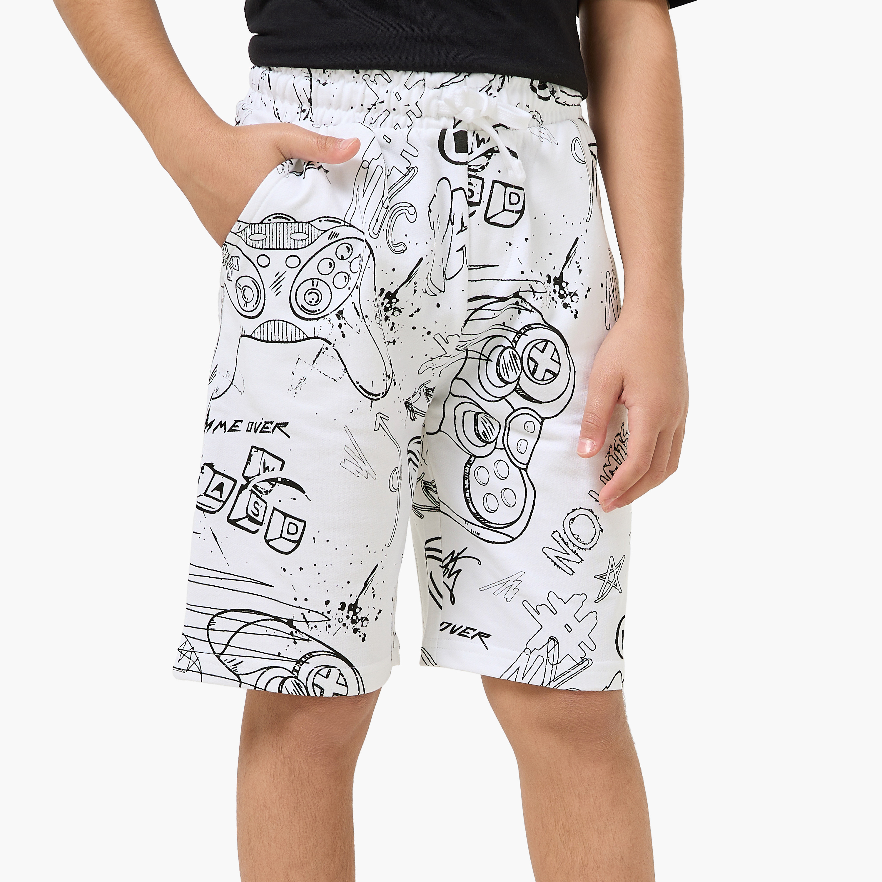 شورت برباط خصر وجيوب من جونيورز-boys-clothing-bottoms-shorts-image-4