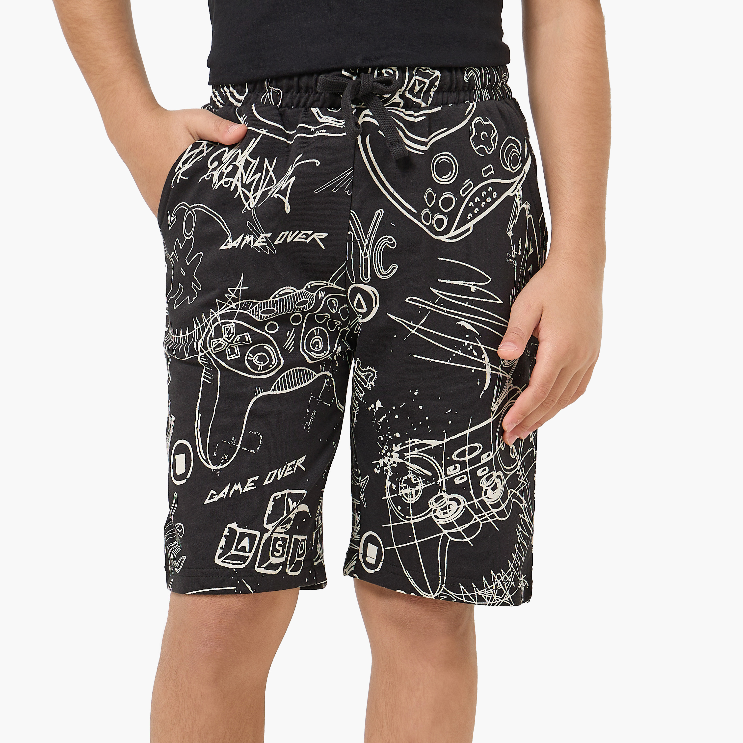 شورت برباط خصر وجيوب من جونيورز-boys-clothing-bottoms-shorts-image-4