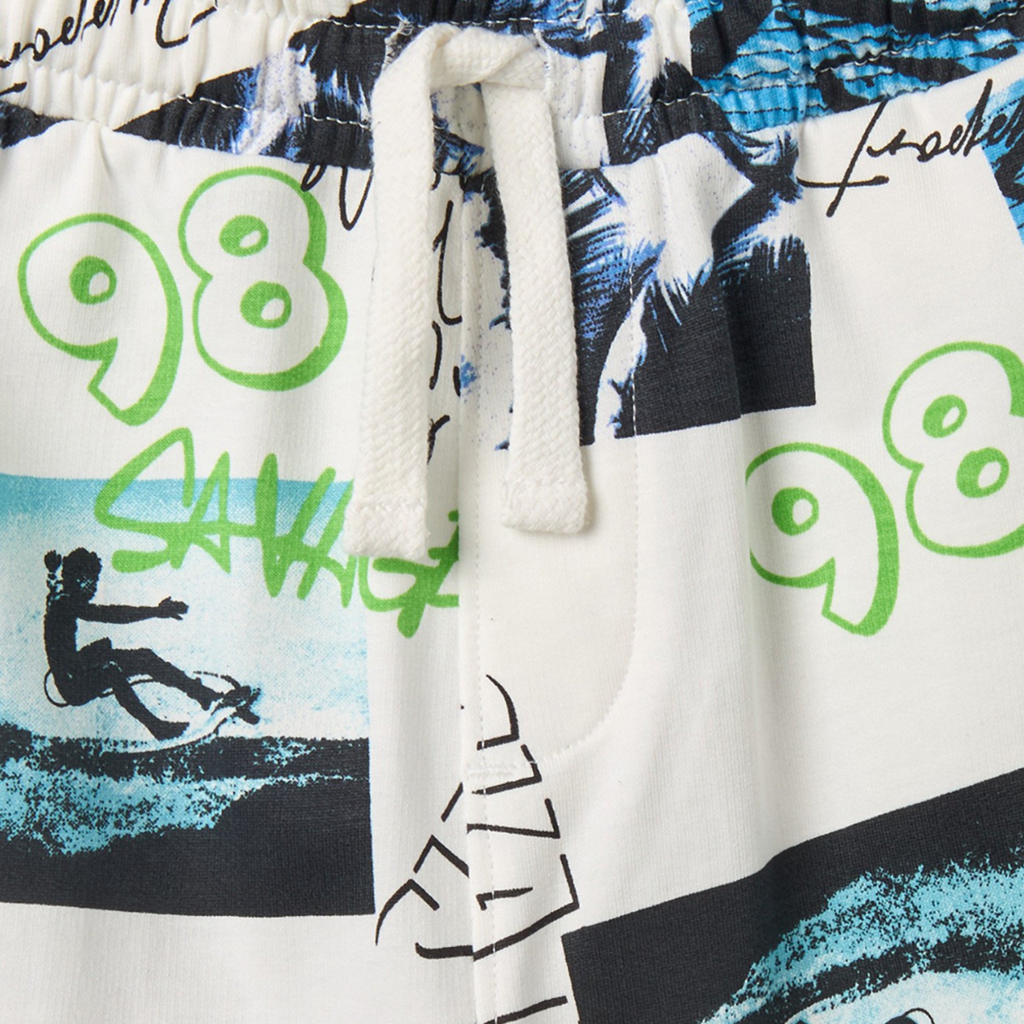 Juniors Knee Length Drawstring Waist Shorts with Graphic Print-boys-clothing-bottoms-shorts-image-4