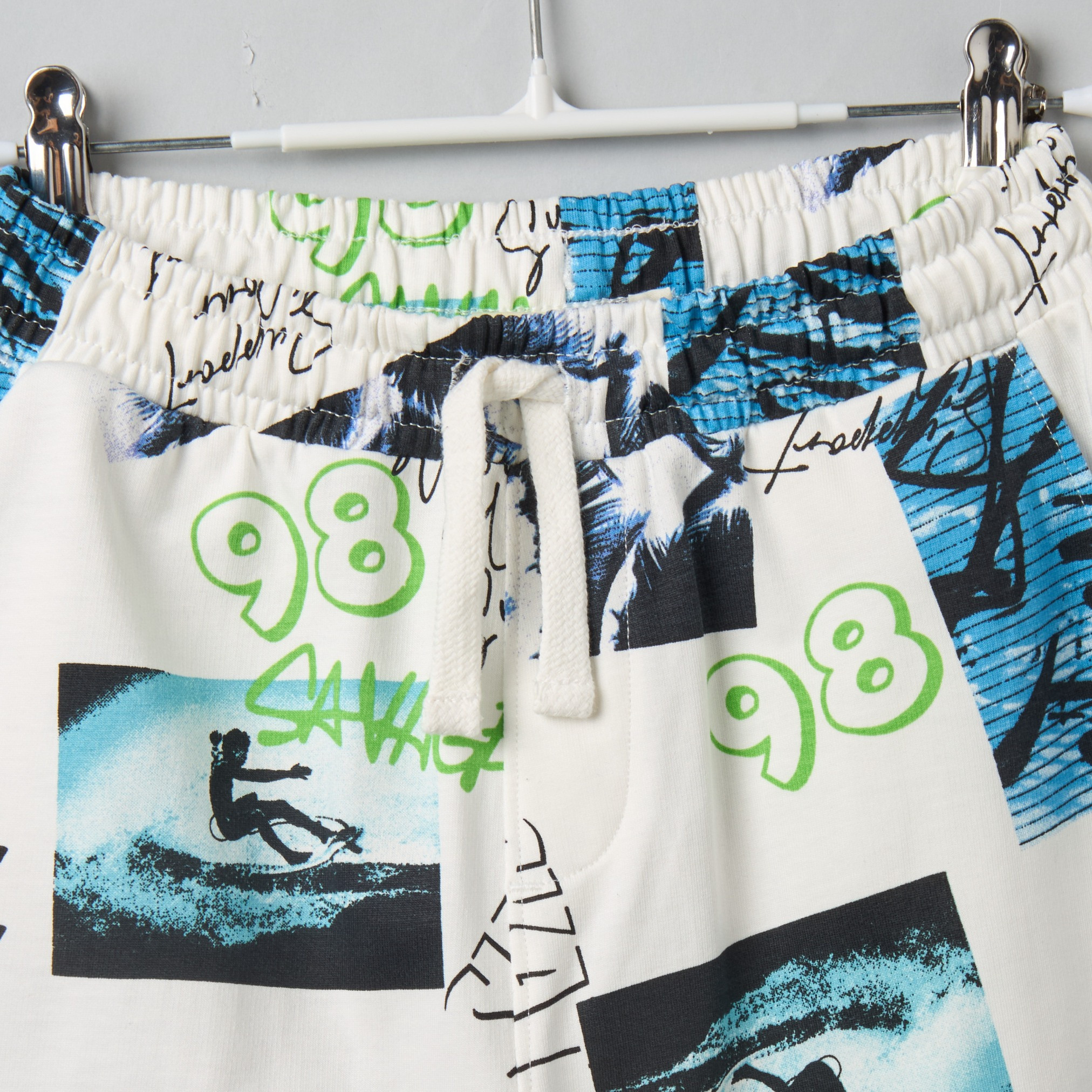 Juniors Knee Length Drawstring Waist Shorts with Graphic Print-boys-clothing-bottoms-shorts-image-7