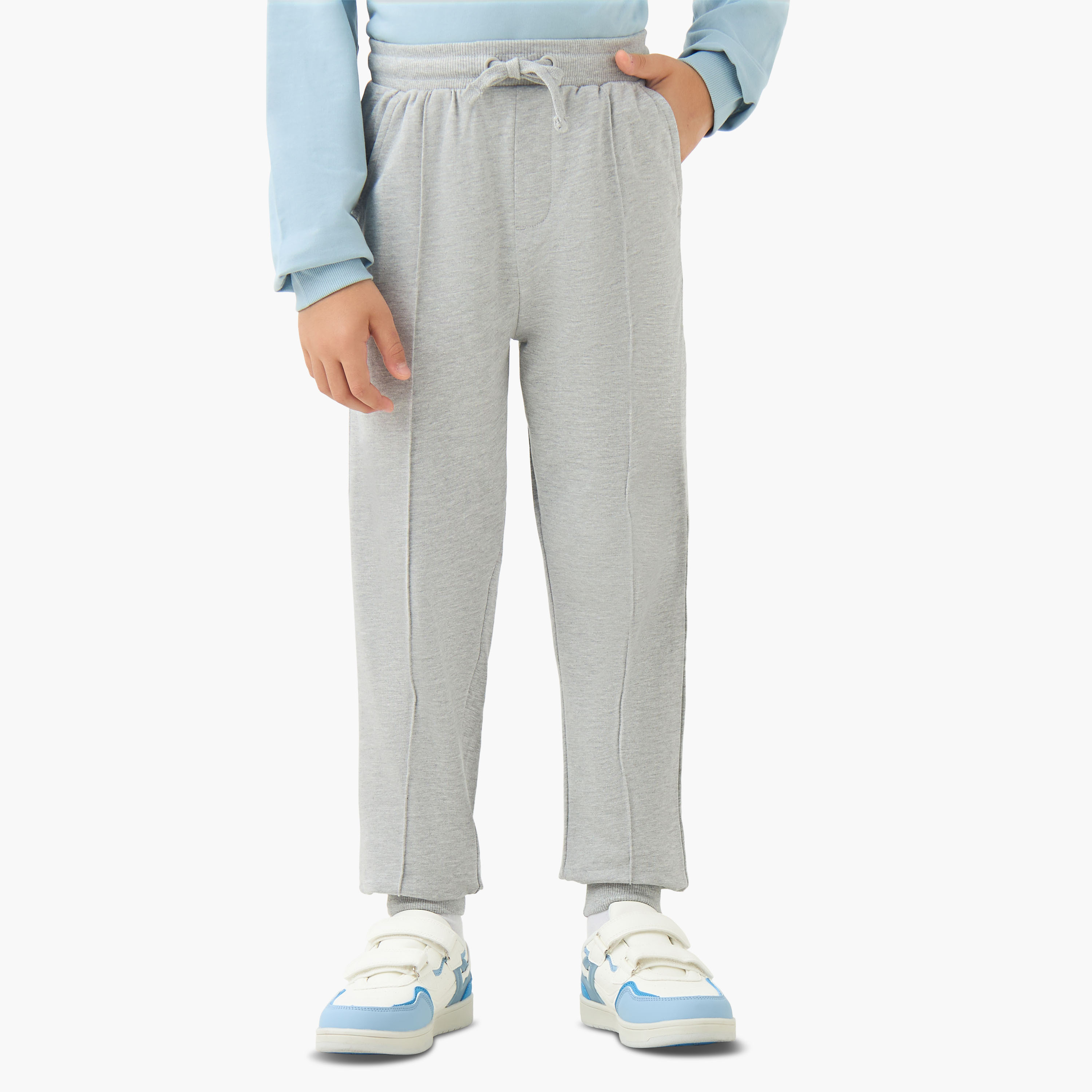 Juniors Drawstring Waist Joggers with Pockets-boys-clothing-bottoms-joggersandtrackpants-image-1