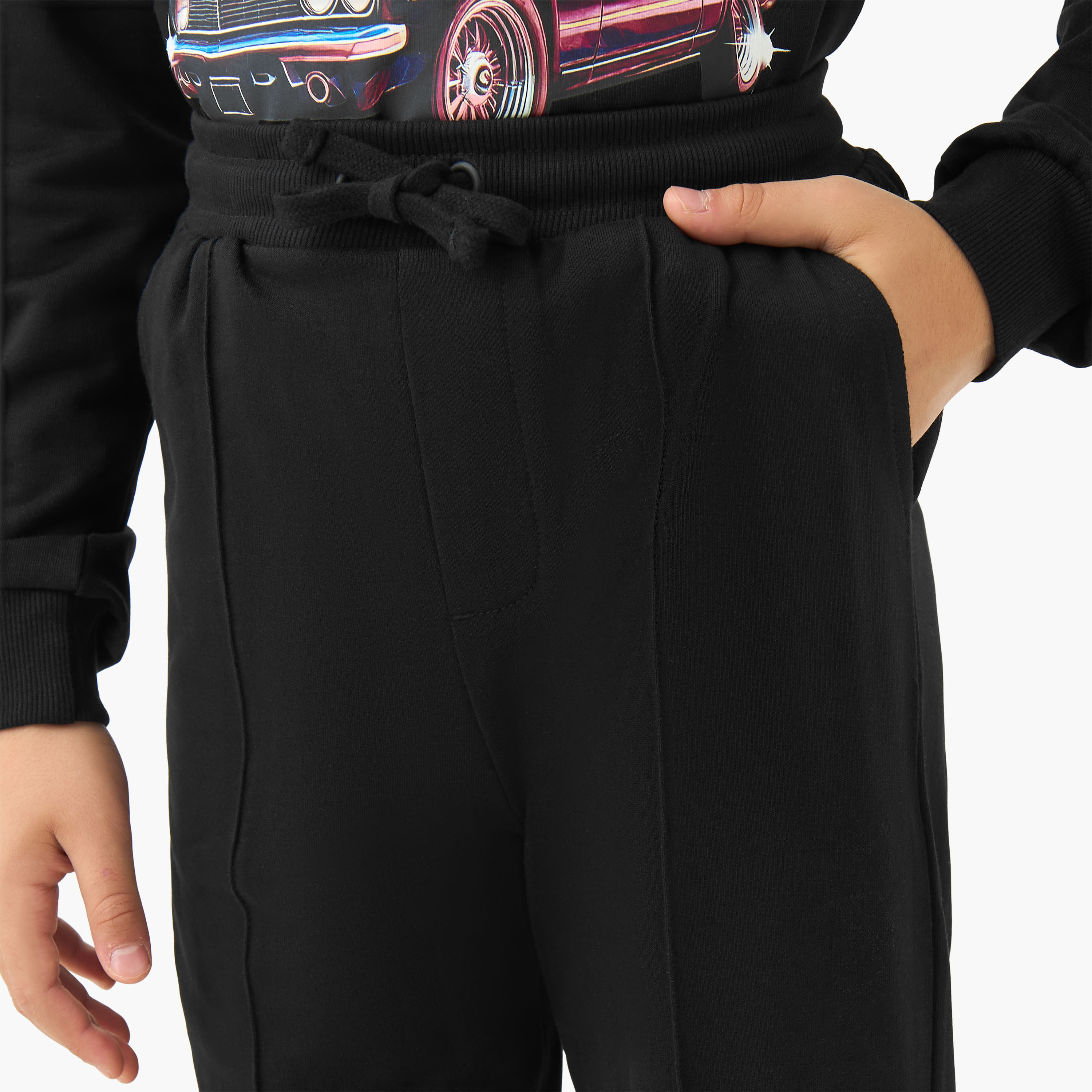 Juniors Drawstring Waist Joggers with Pockets-boys-clothing-bottoms-joggersandtrackpants-image-4