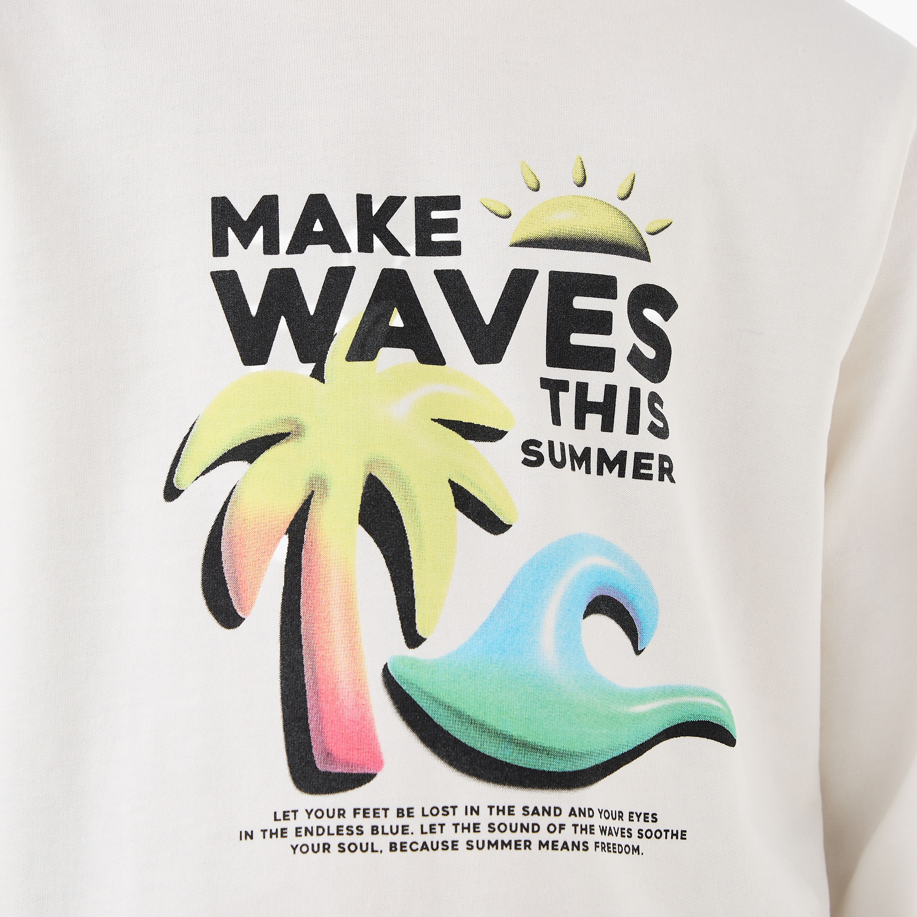 Juniors Graphic Print Sweatshirt with Long Sleeves-boys-clothing-sweatshirts-image-5