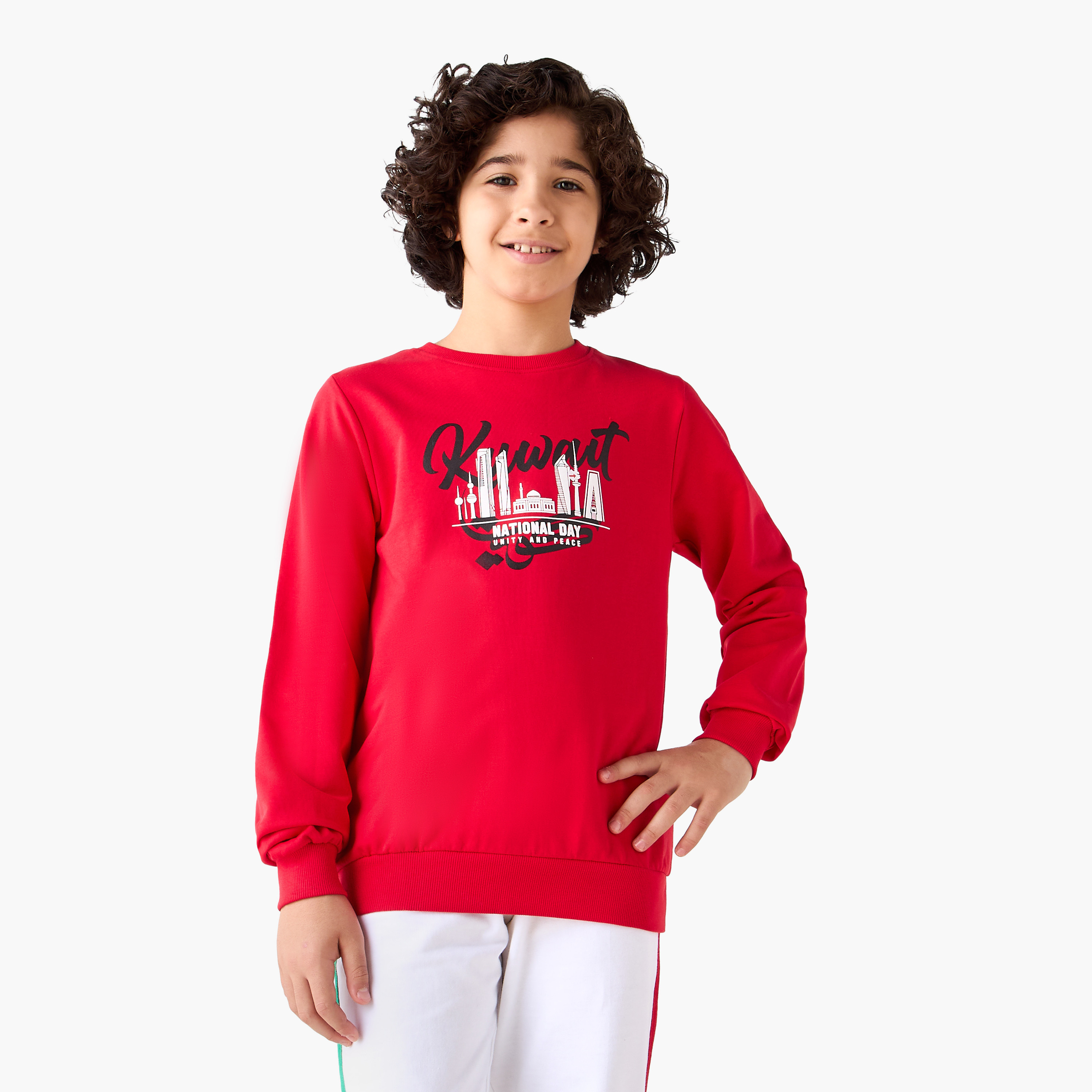 سويت شيرت بأكمام طويلة وطبعات من جونيورز-boys-clothing-sweatshirts-image-1