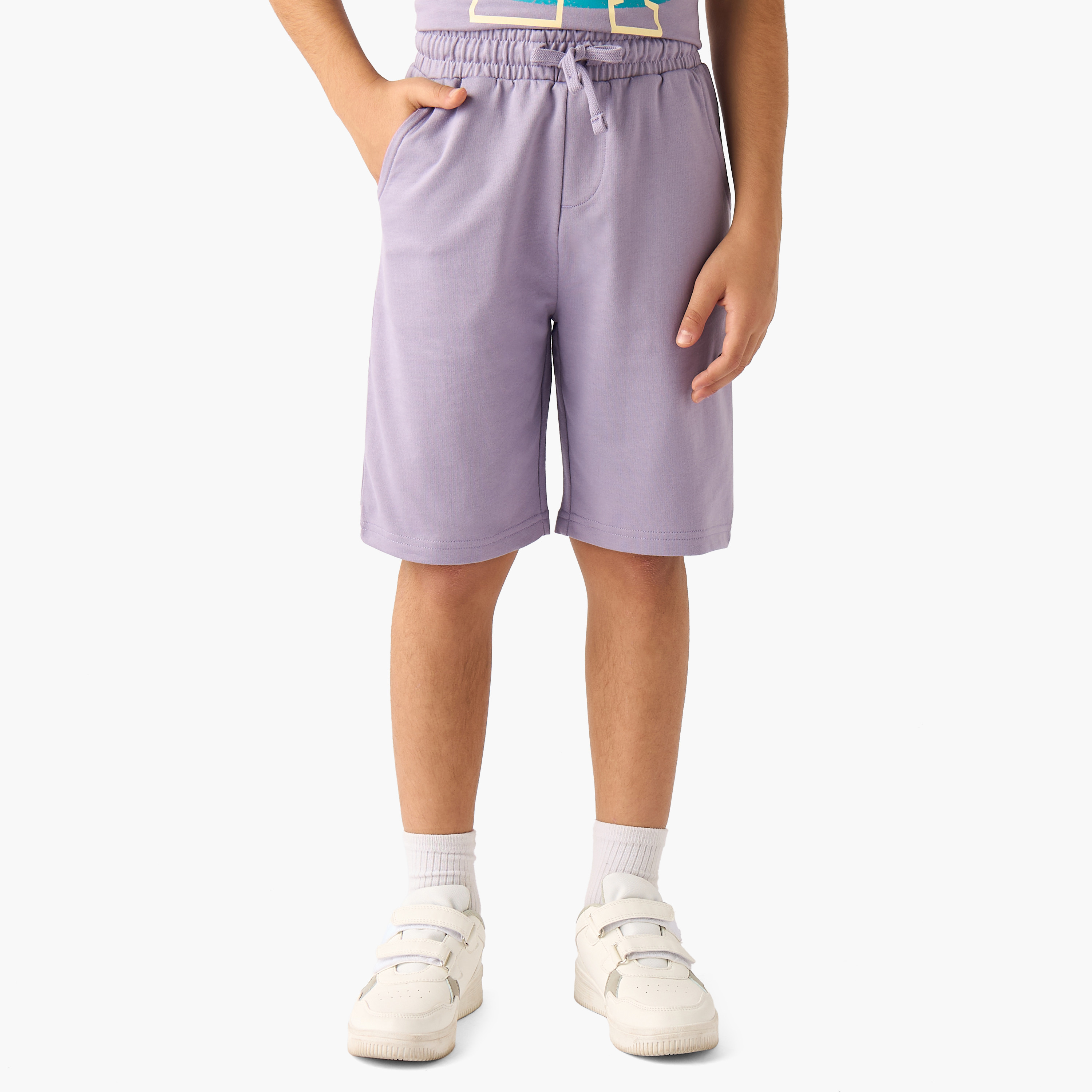 Set of 3 Juniors Crew Neck Short Sleeves T-shirt and Shorts Set with Print-boys-clothing-setsandcoords-image-4