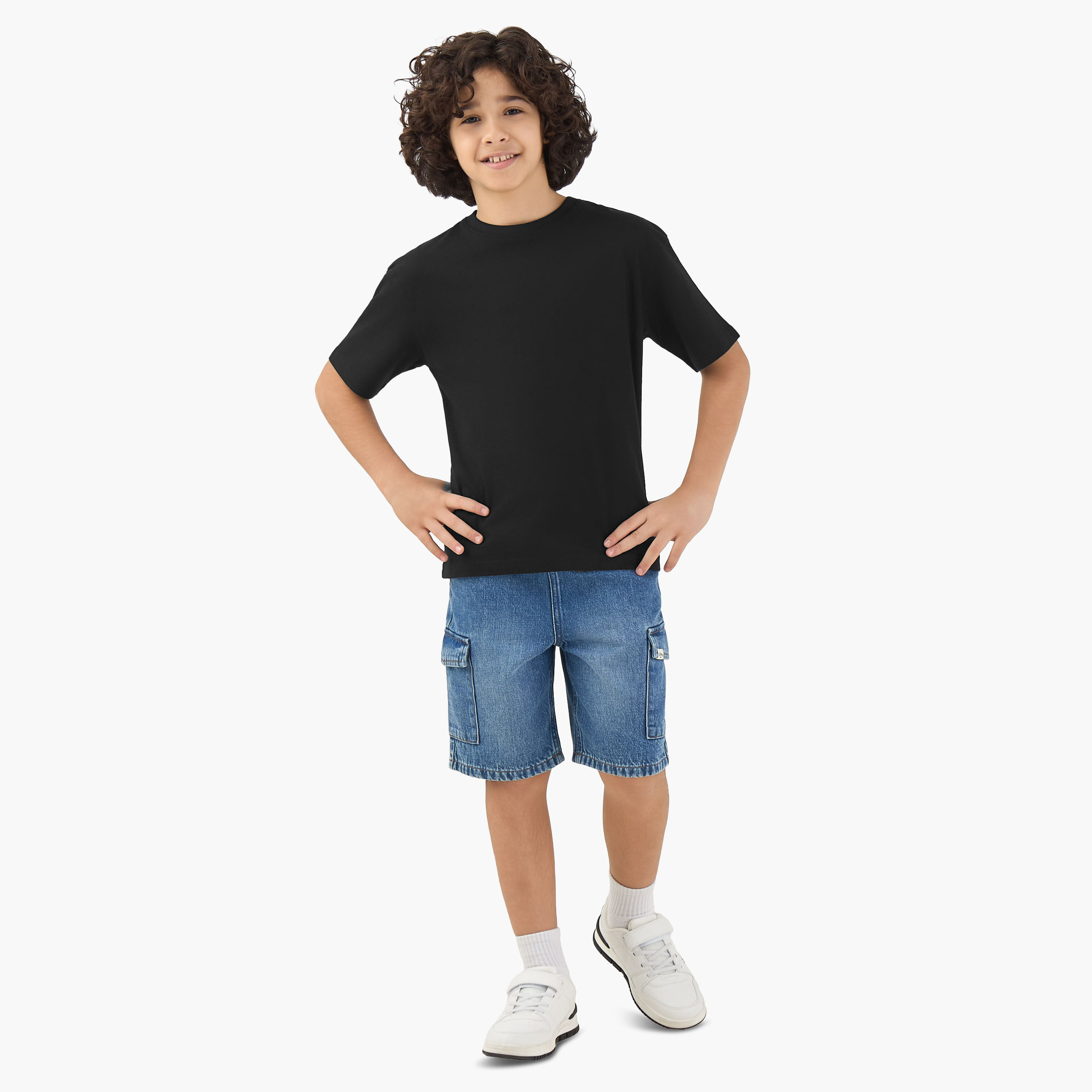 Juniors Crew Neck Short Sleeves T-shirt-boys-clothing-tshirtsandpolos-image-2