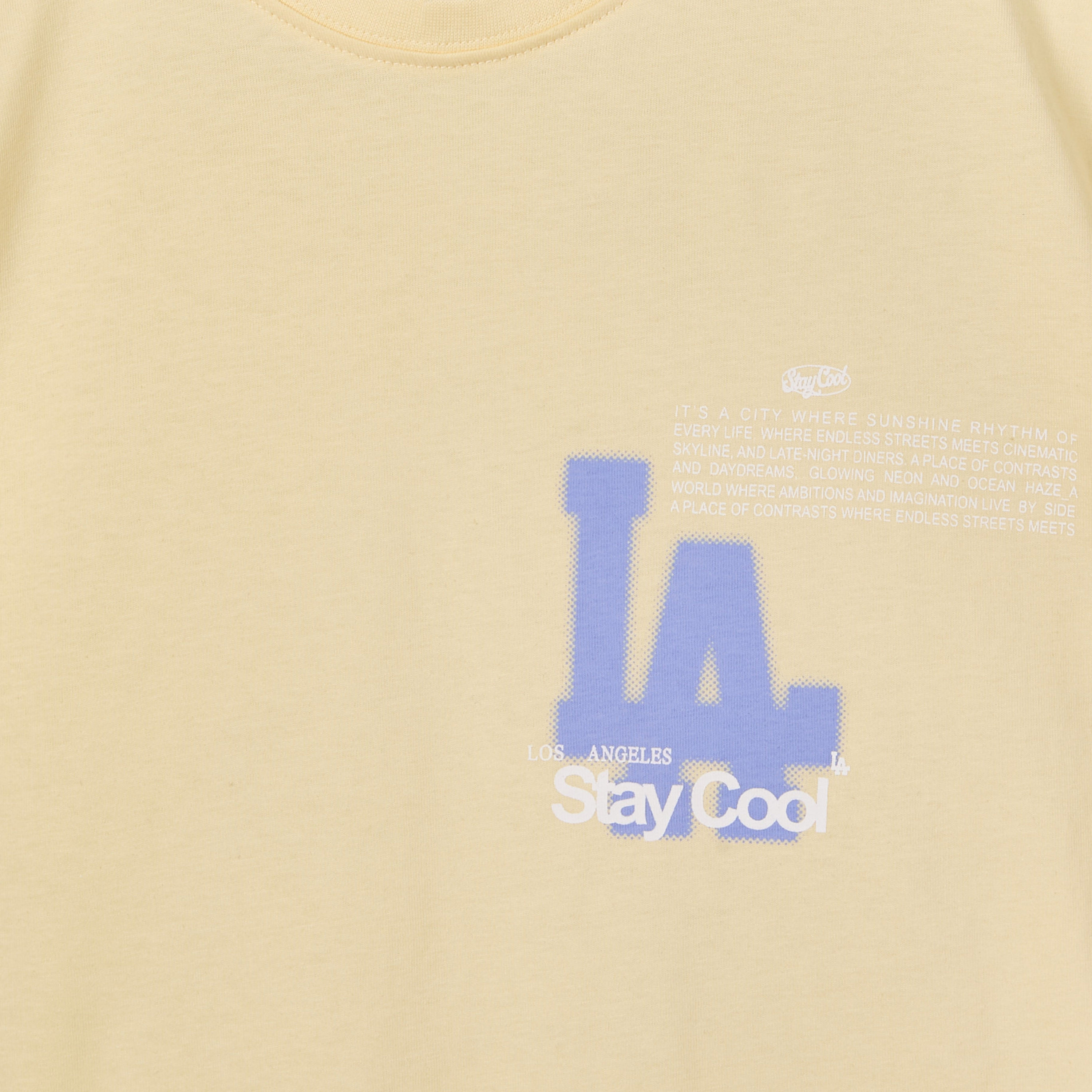 Juniors Crew Neck Short Sleeves T-shirt with Los Angeles Print-boys-clothing-tshirtsandpolos-image-4