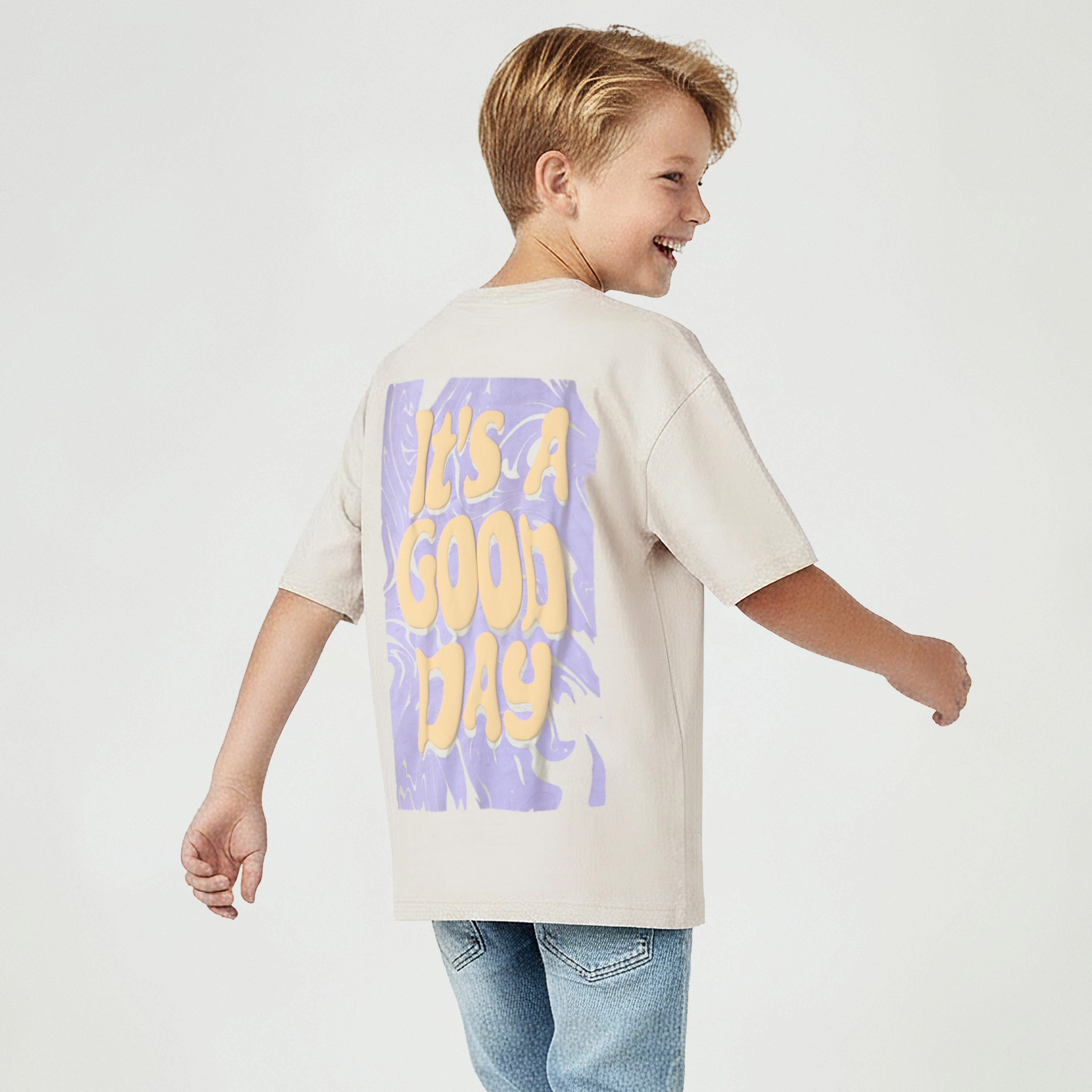 Juniors Crew Neck Short Sleeve T-shirt with Slogan Print-boys-clothing-tshirtsandpolos-image-1