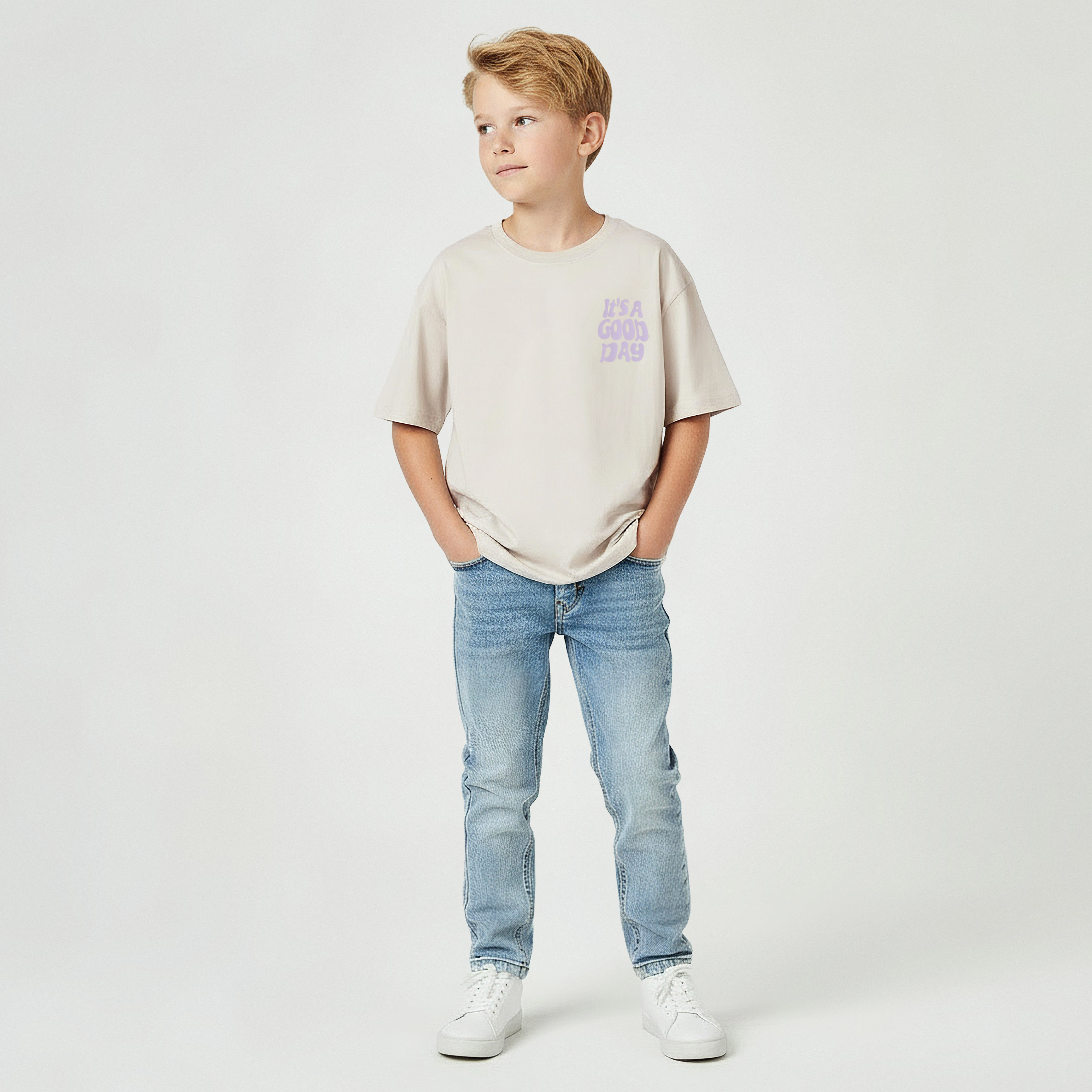 Juniors Crew Neck Short Sleeve T-shirt with Slogan Print-boys-clothing-tshirtsandpolos-image-5