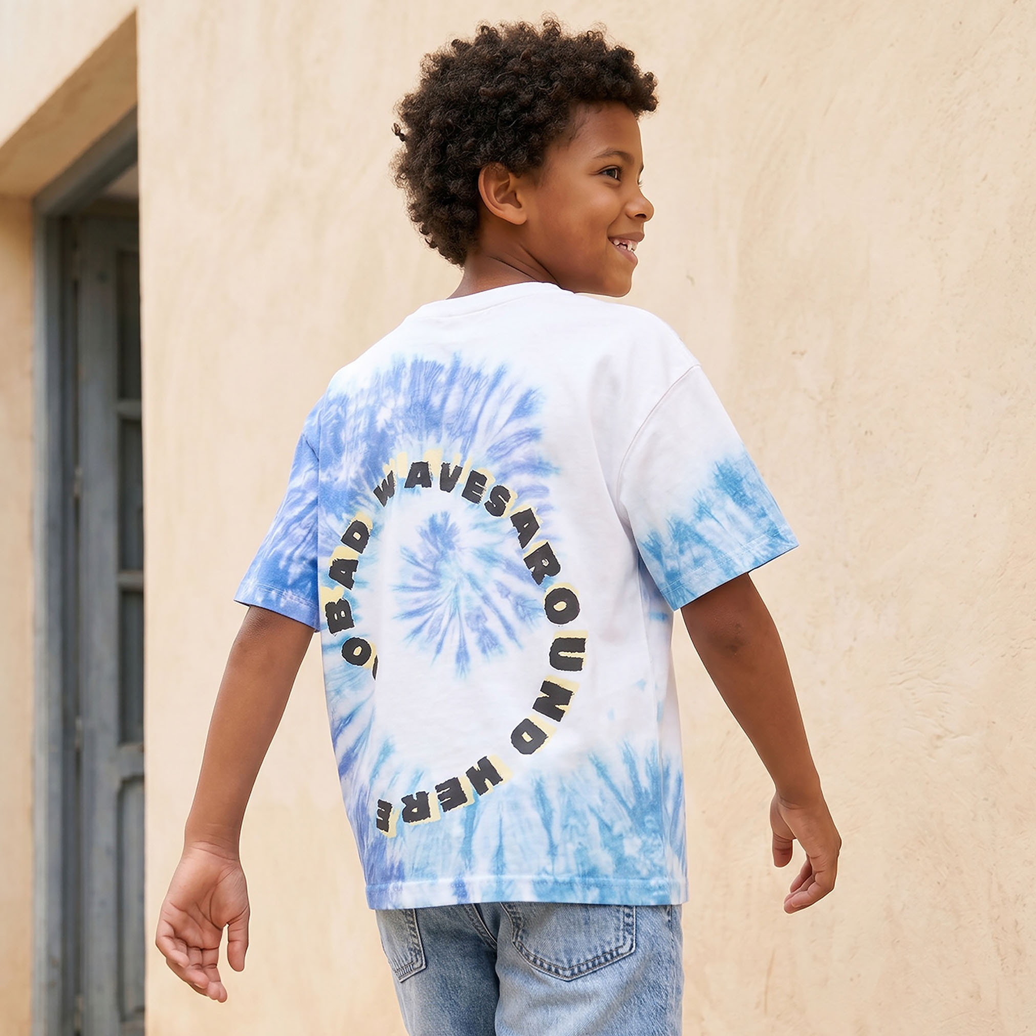 Juniors Crew Neck Short Sleeves T-shirt with Tie-Dye Print-boys-clothing-tshirtsandpolos-image-3