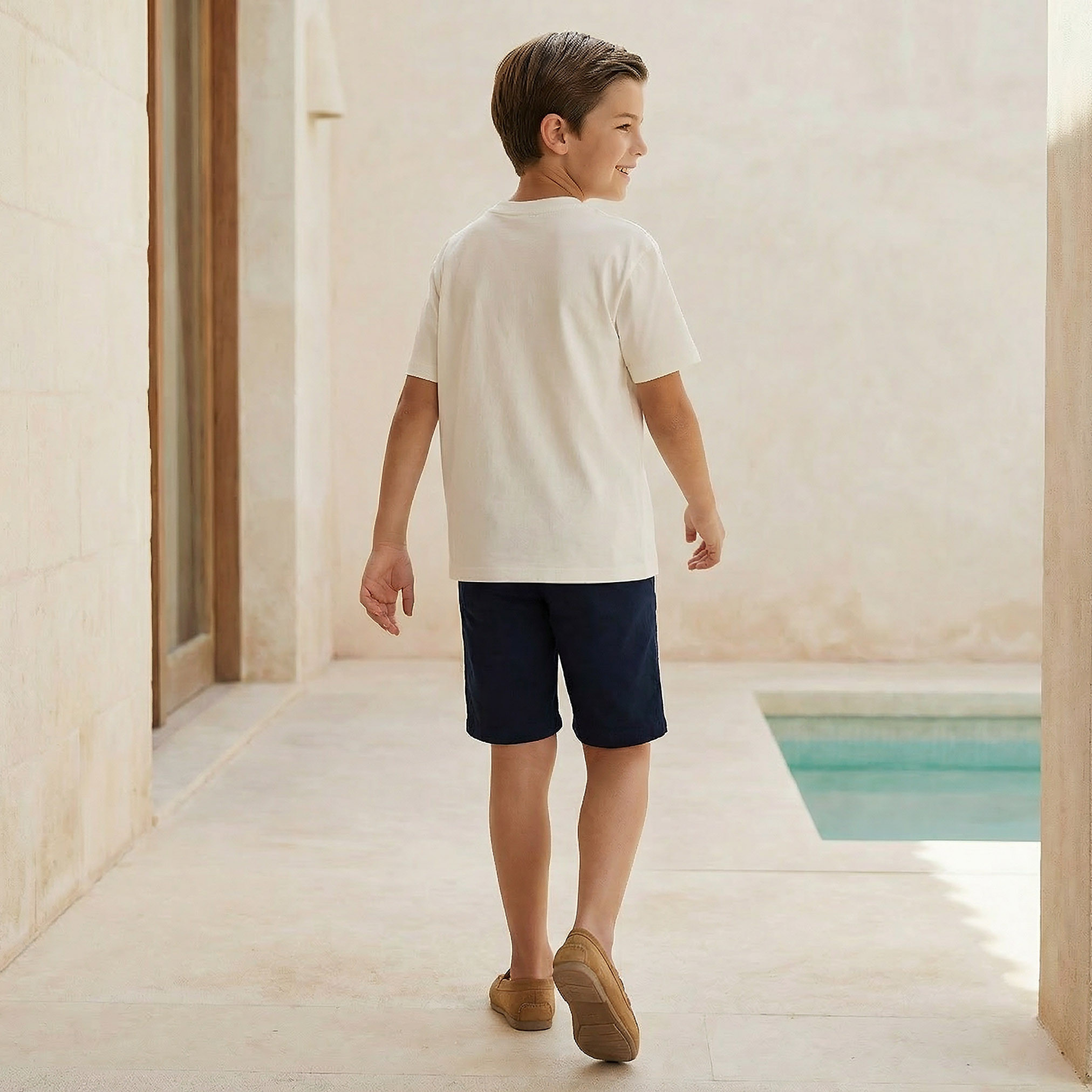 Juniors Crew Neck Short Sleeves T-shirt with Chest Embroidery-boys-clothing-tshirtsandpolos-image-3