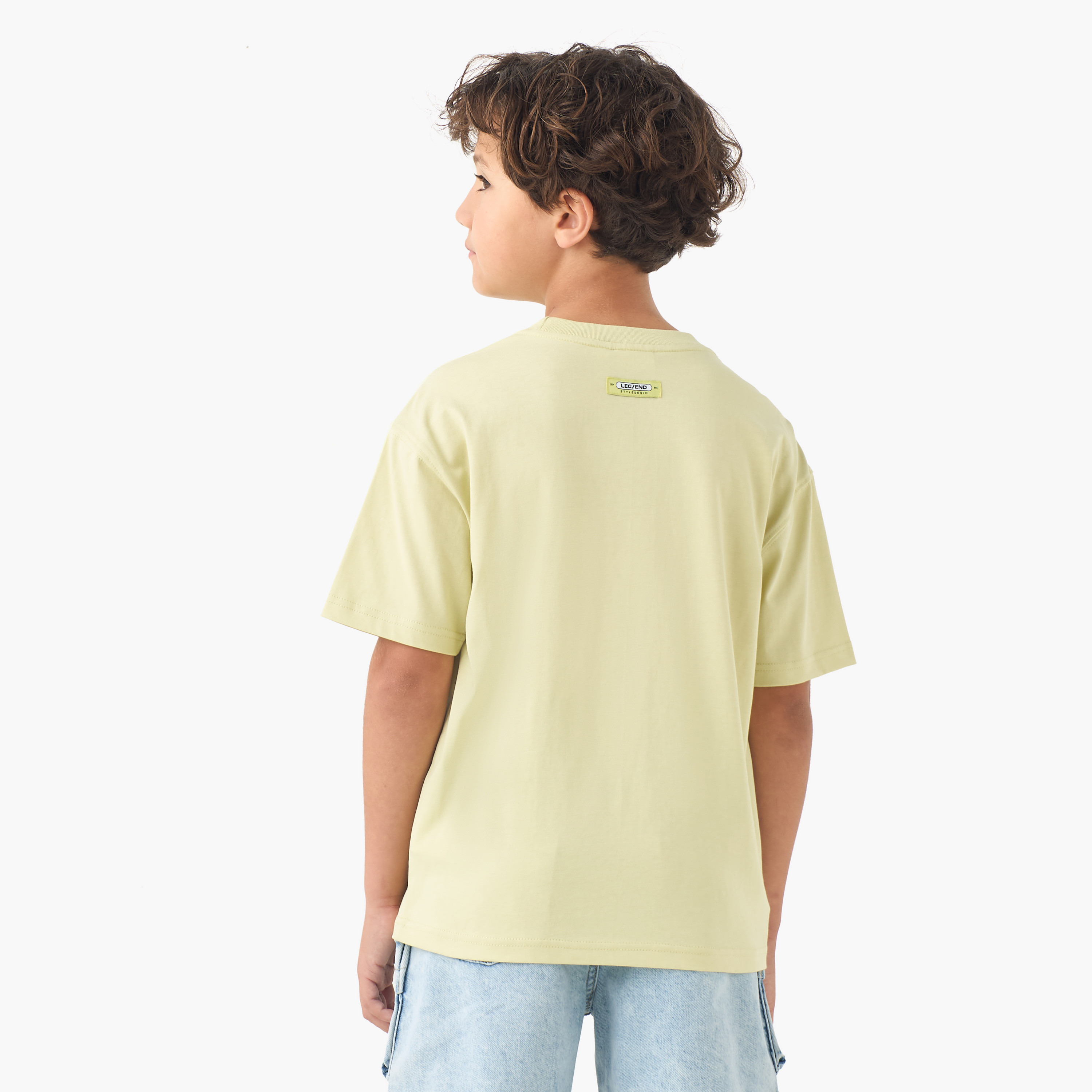 Juniors Crew Neck Short Sleeves T-shirt with Palm Tree Print-boys-clothing-tshirtsandpolos-image-3