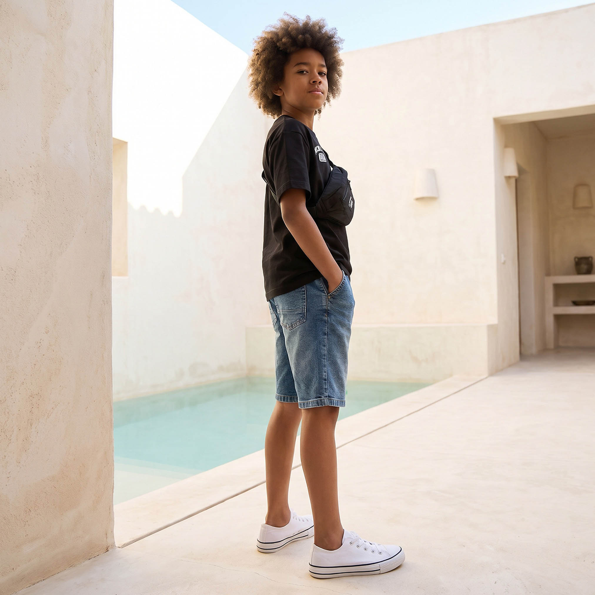 Juniors Crew Neck Short Sleeves T-shirt with Bag Accent-boys-clothing-tshirtsandpolos-image-5