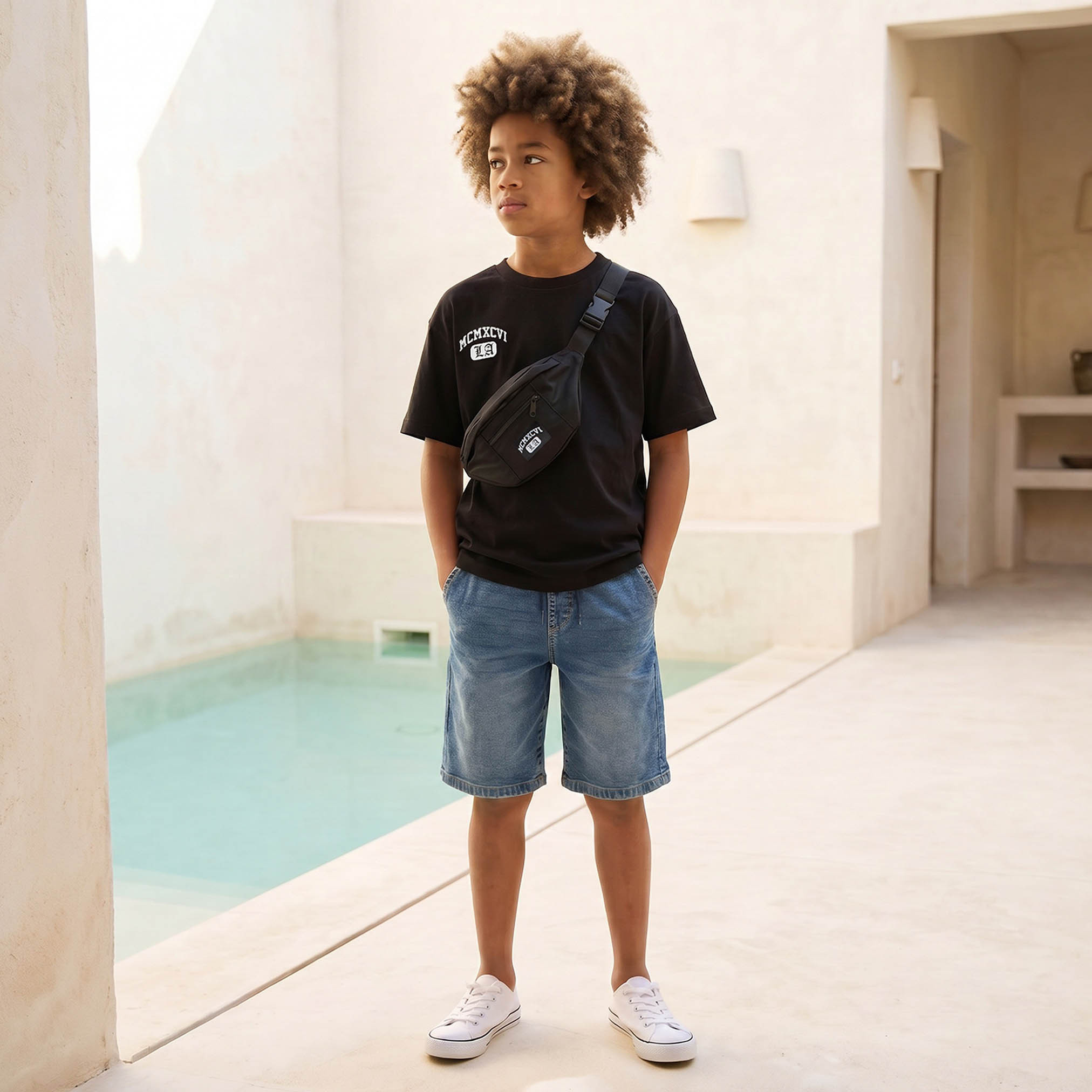 Juniors Crew Neck Short Sleeves T-shirt with Bag Accent-boys-clothing-tshirtsandpolos-image-6