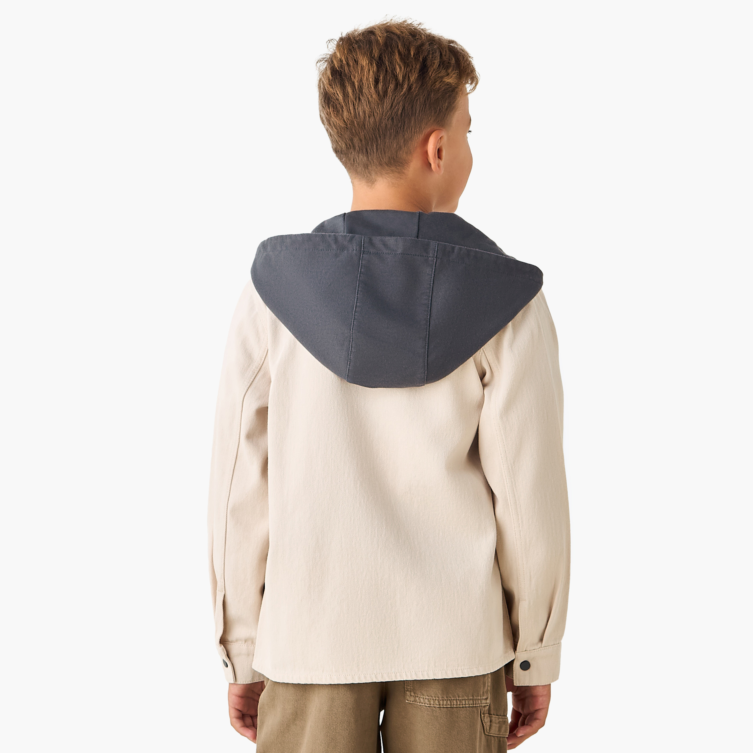 Juniors Long Sleeves Shirt with Hood-boys-clothing-shirts-image-3