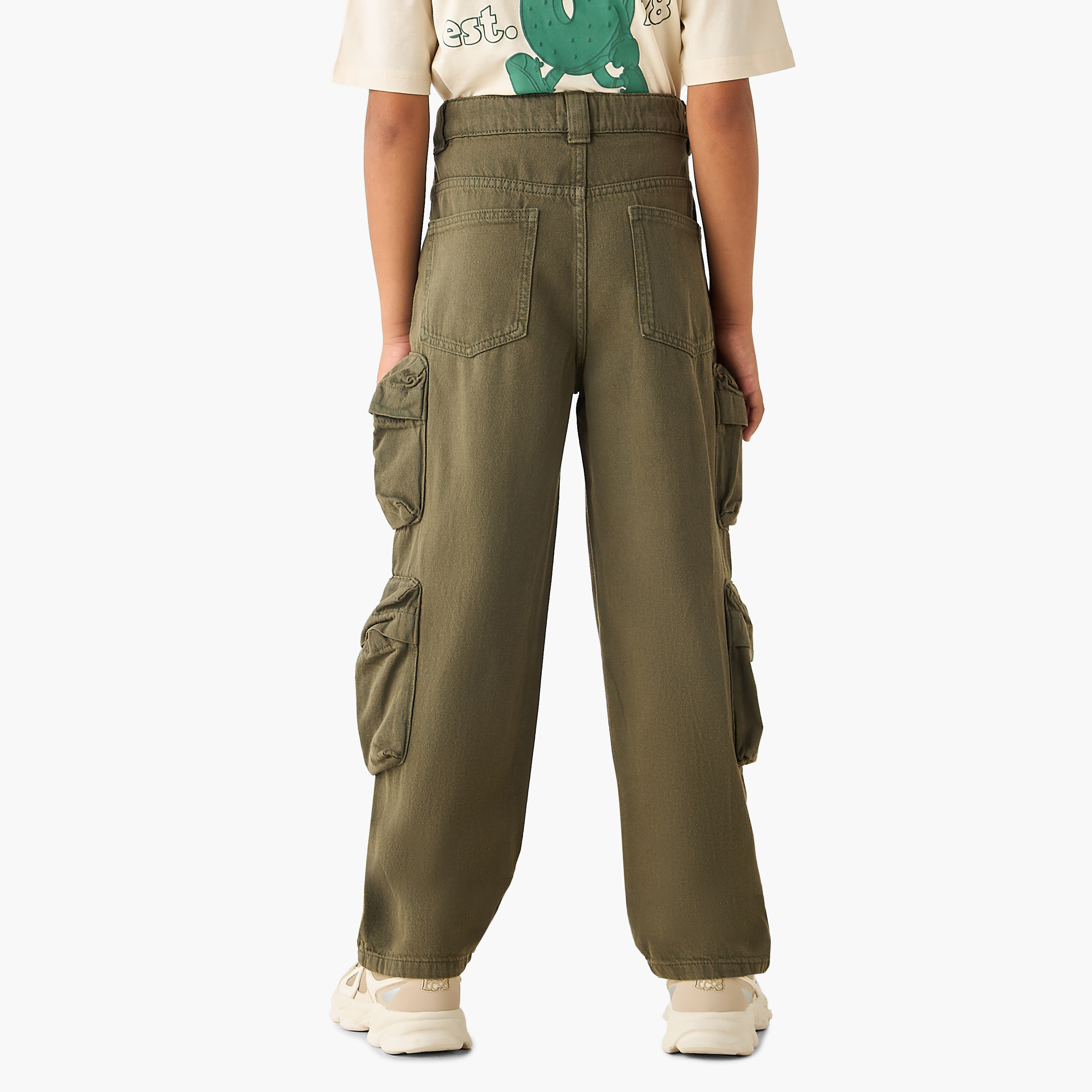 بنطلون كارجو برباط إغلاق من جونيورز-boys-clothing-bottoms-trousers-image-3