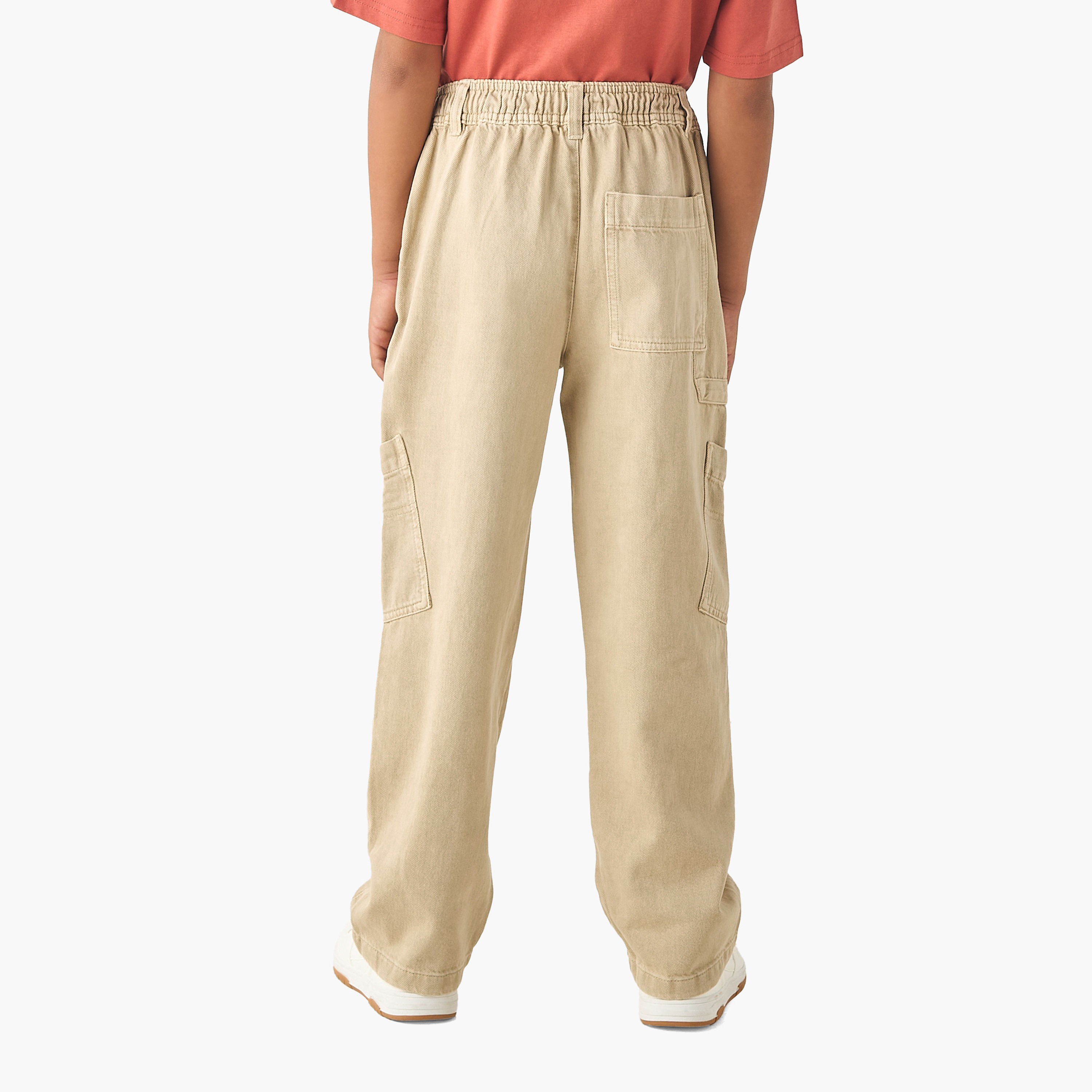 بنطلون كارجو بزر إغلاق من جونيورز-boys-clothing-bottoms-trousers-image-3