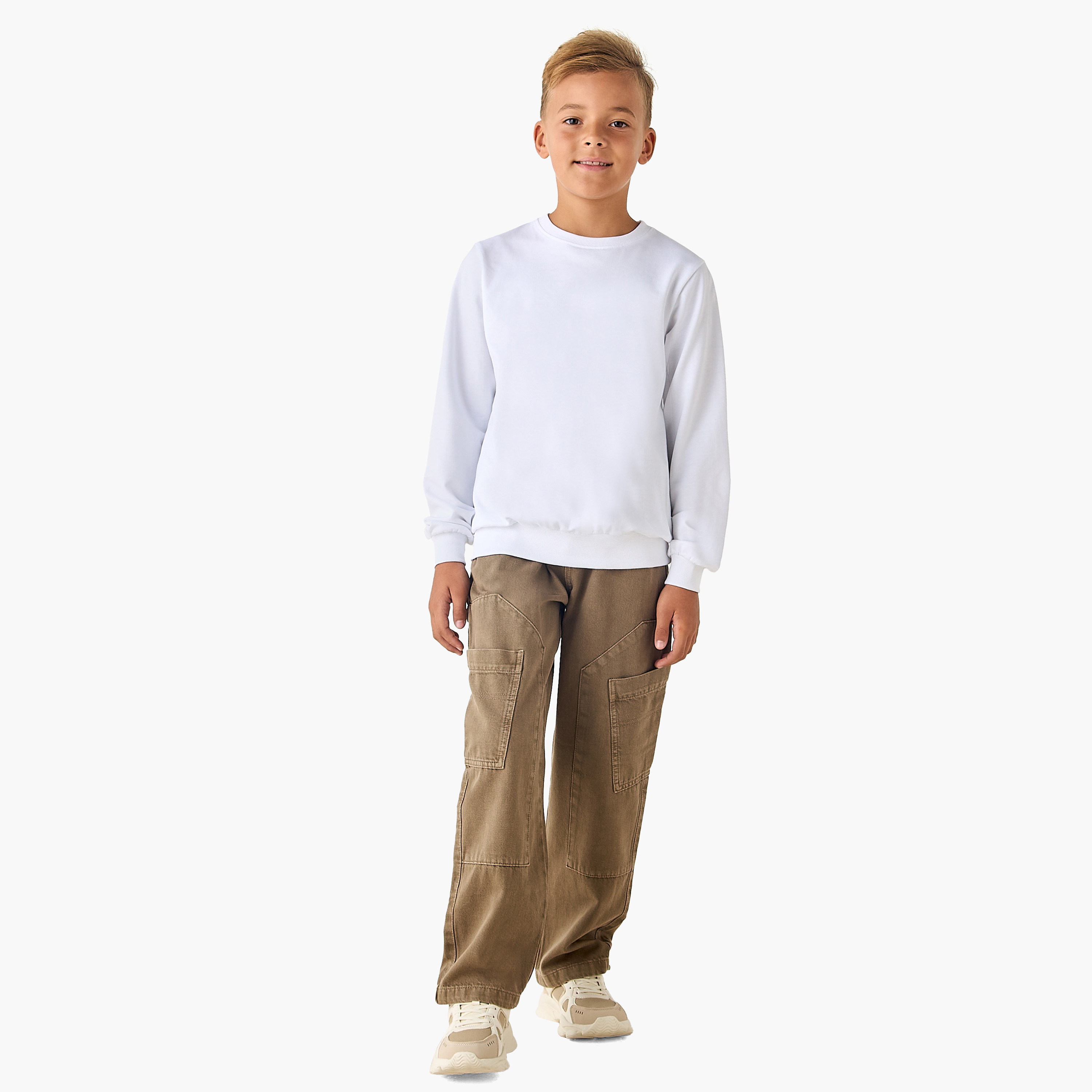 Juniors Cargo Pants with Button Closure-boys-clothing-bottoms-trousers-image-2