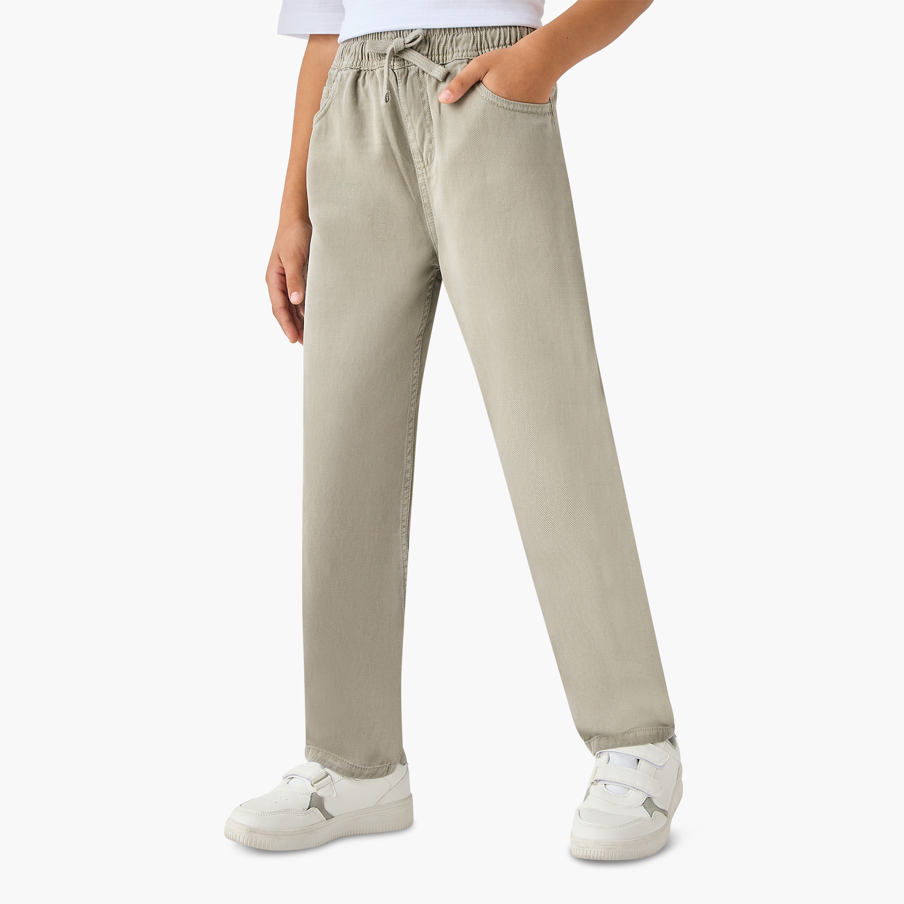 Juniors Trousers with Pockets, Drawstring Waist-boys-clothing-bottoms-trousers-image-1
