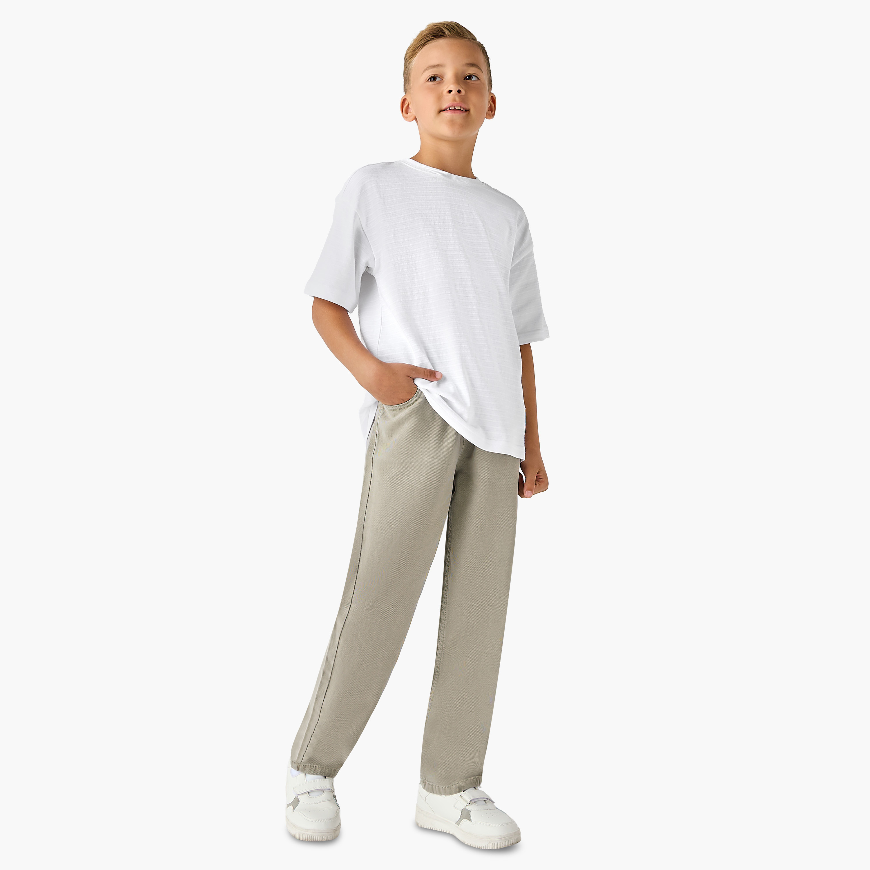 Juniors Trousers with Pockets, Drawstring Waist-boys-clothing-bottoms-trousers-image-2