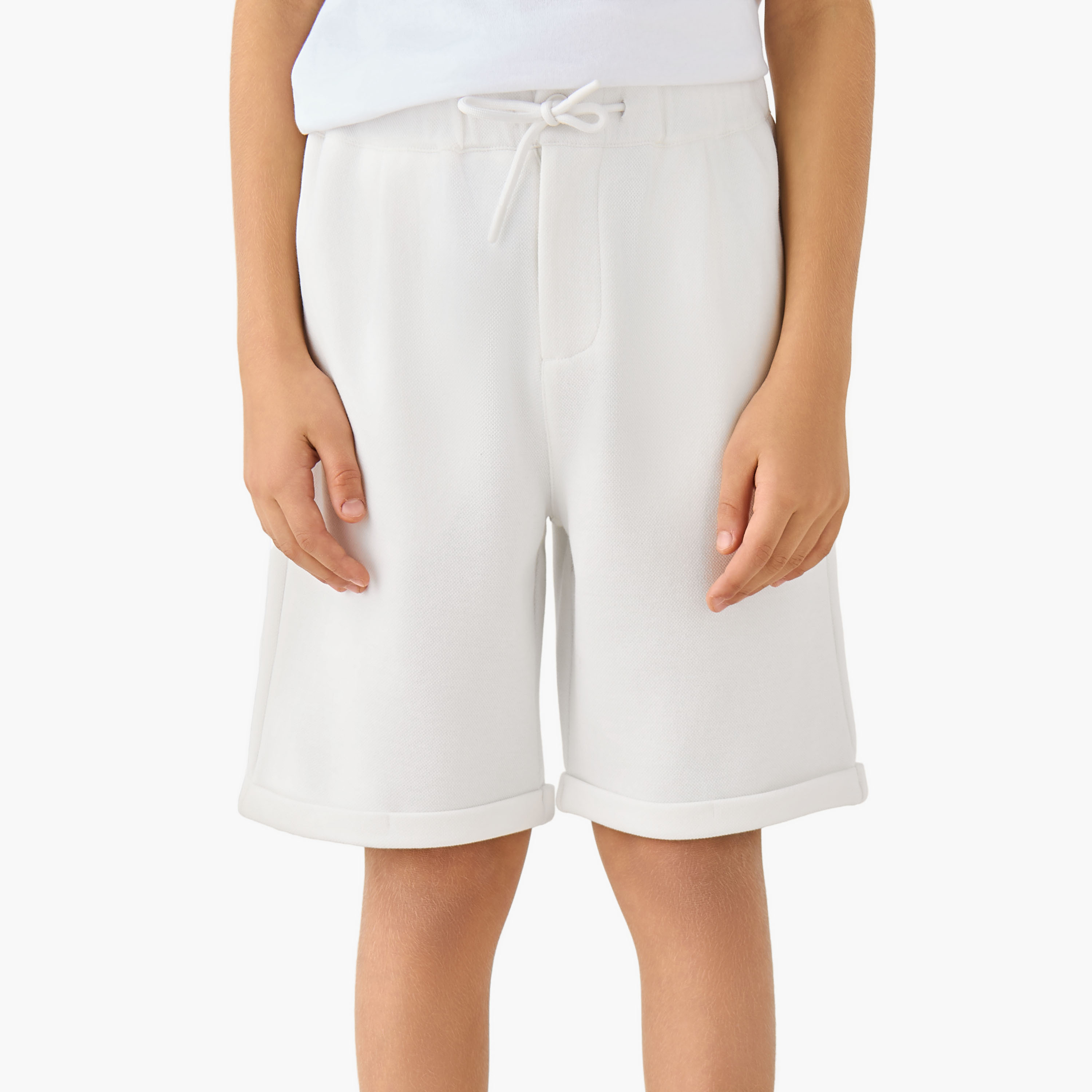 Juniors Drawstring Waist Shorts with Pockets-boys-clothing-bottoms-shorts-image-1