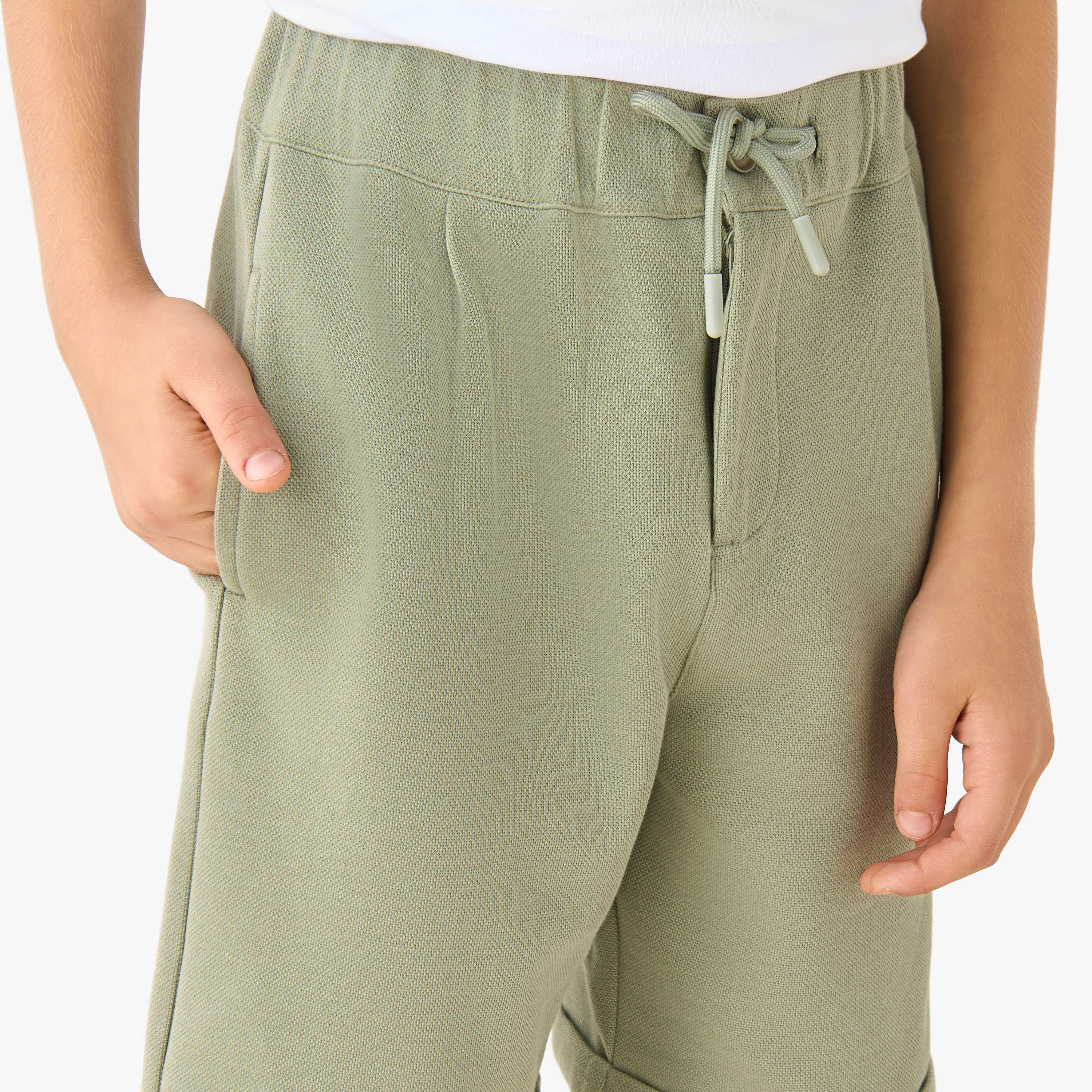 Juniors Drawstring Waist Shorts with Pockets-boys-clothing-bottoms-shorts-image-4