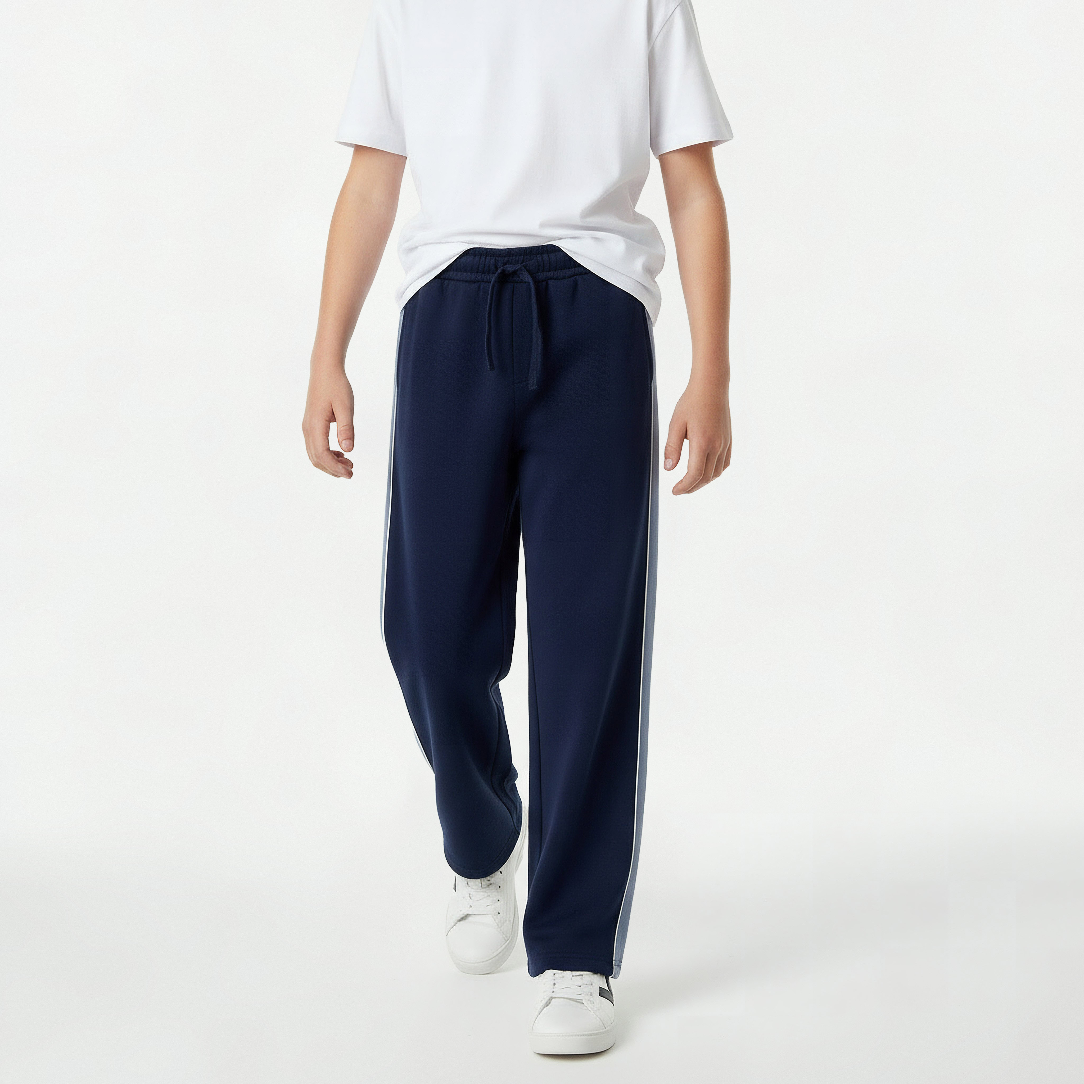 Juniors Drawstring Waist Track Pants with Pockets-boys-clothing-bottoms-joggersandtrackpants-image-1