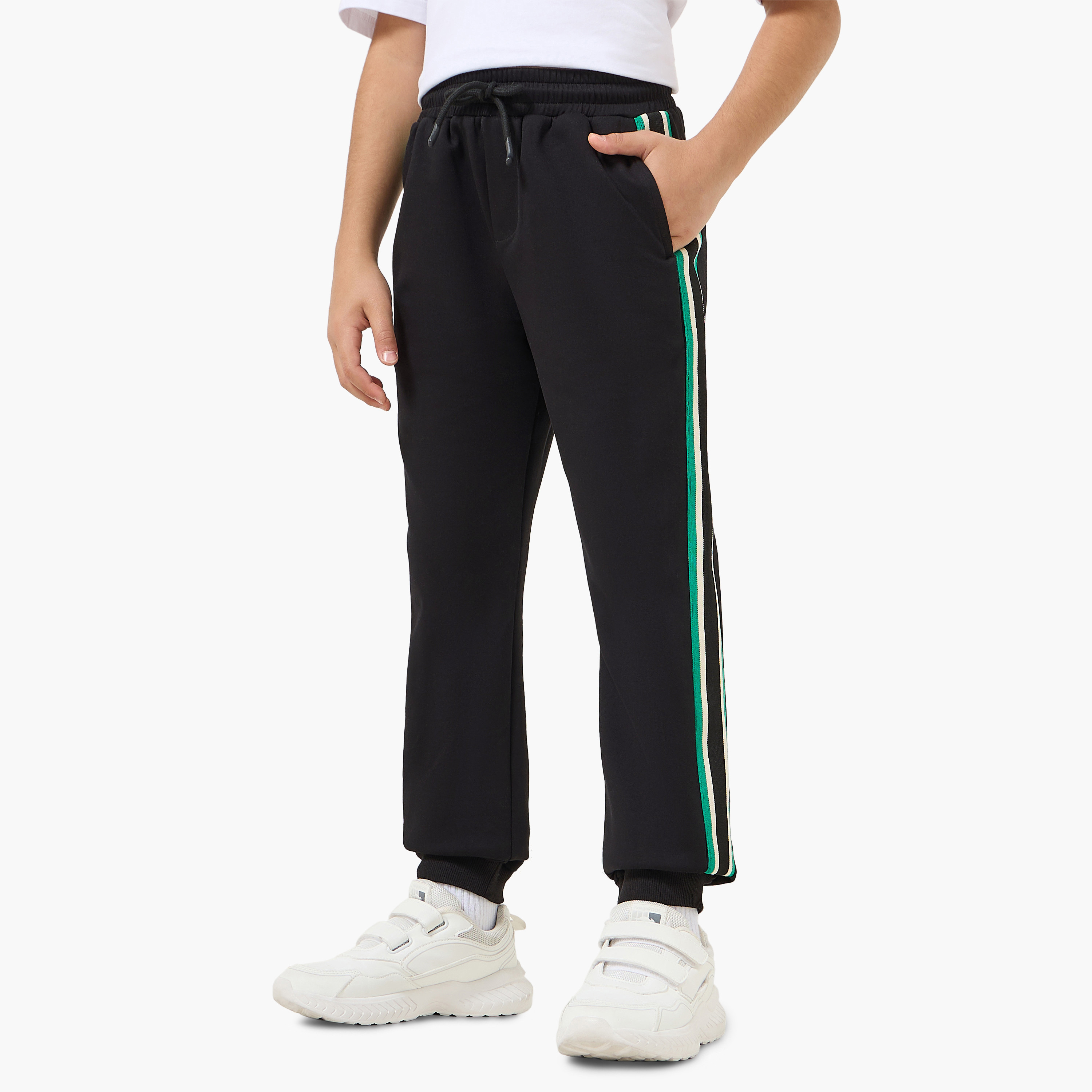 بنطلون رياضي بخصر برباط وجيوب من جونيورز-boys-clothing-bottoms-joggersandtrackpants-image-4