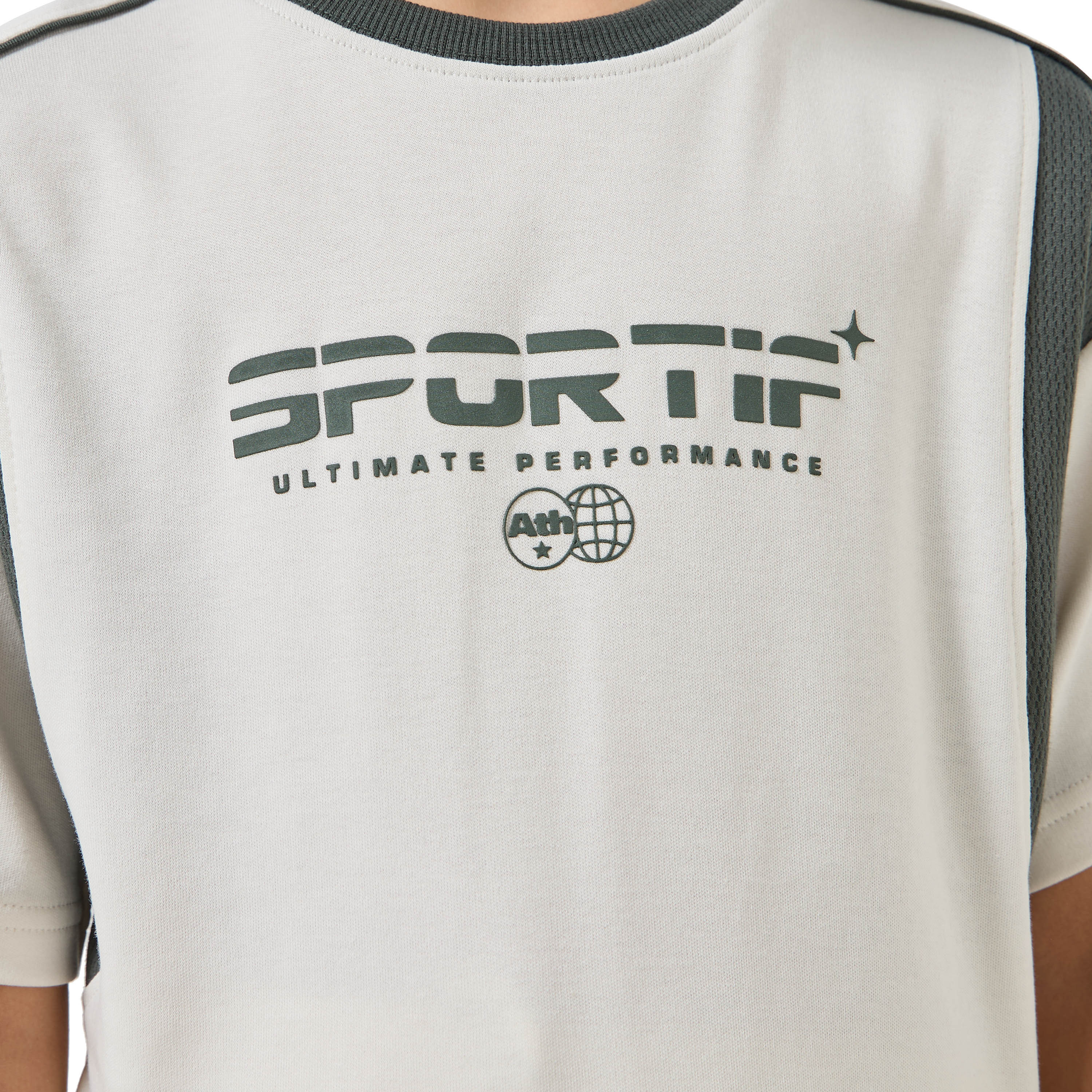 Juniors Crew Neck Short Sleeves T-shirt and Shorts Set with Print-boys-clothing-setsandcoords-image-6
