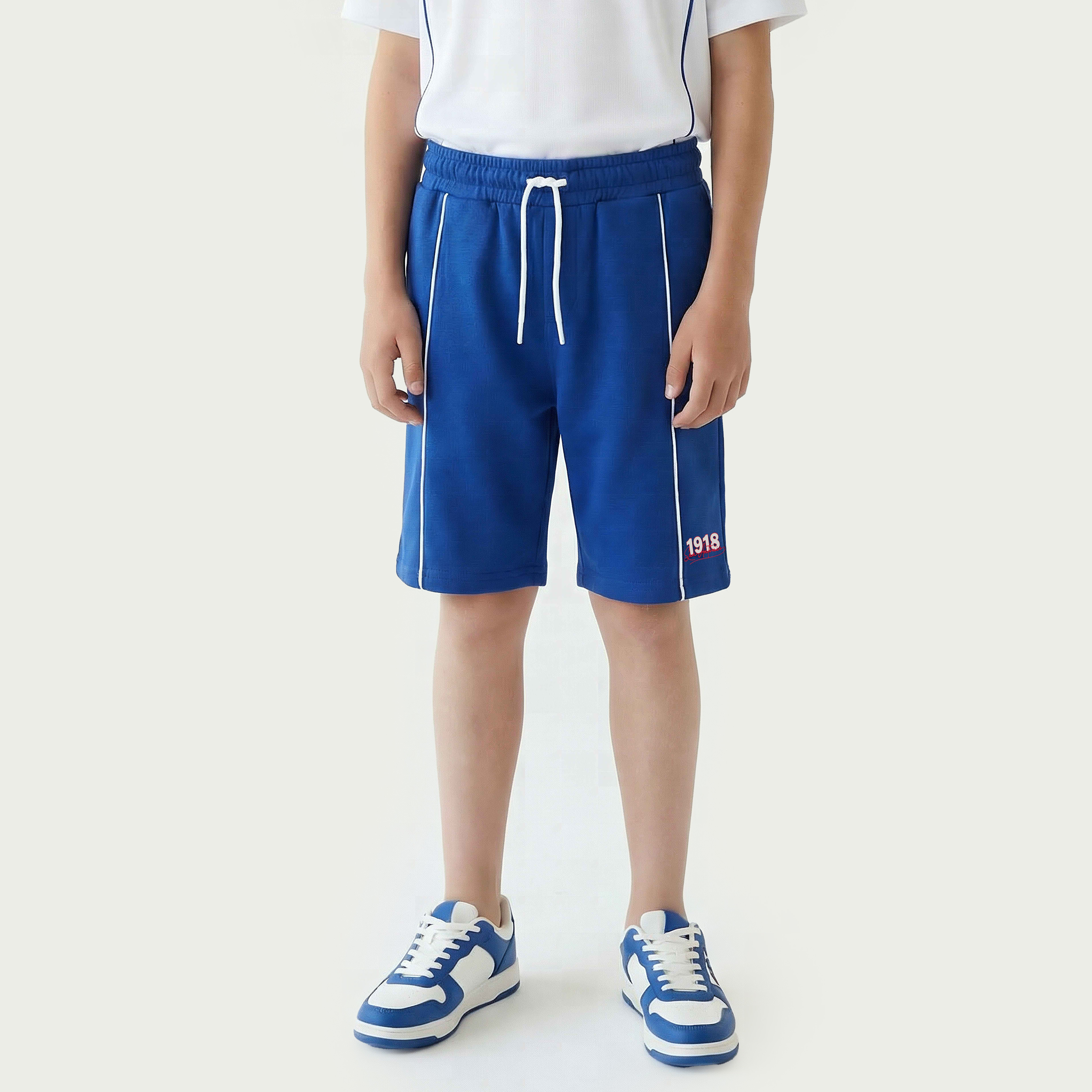 Juniors V-neck Short Sleeves T-shirt and Shorts Set with San Antonio Print-boys-clothing-setsandcoords-image-2