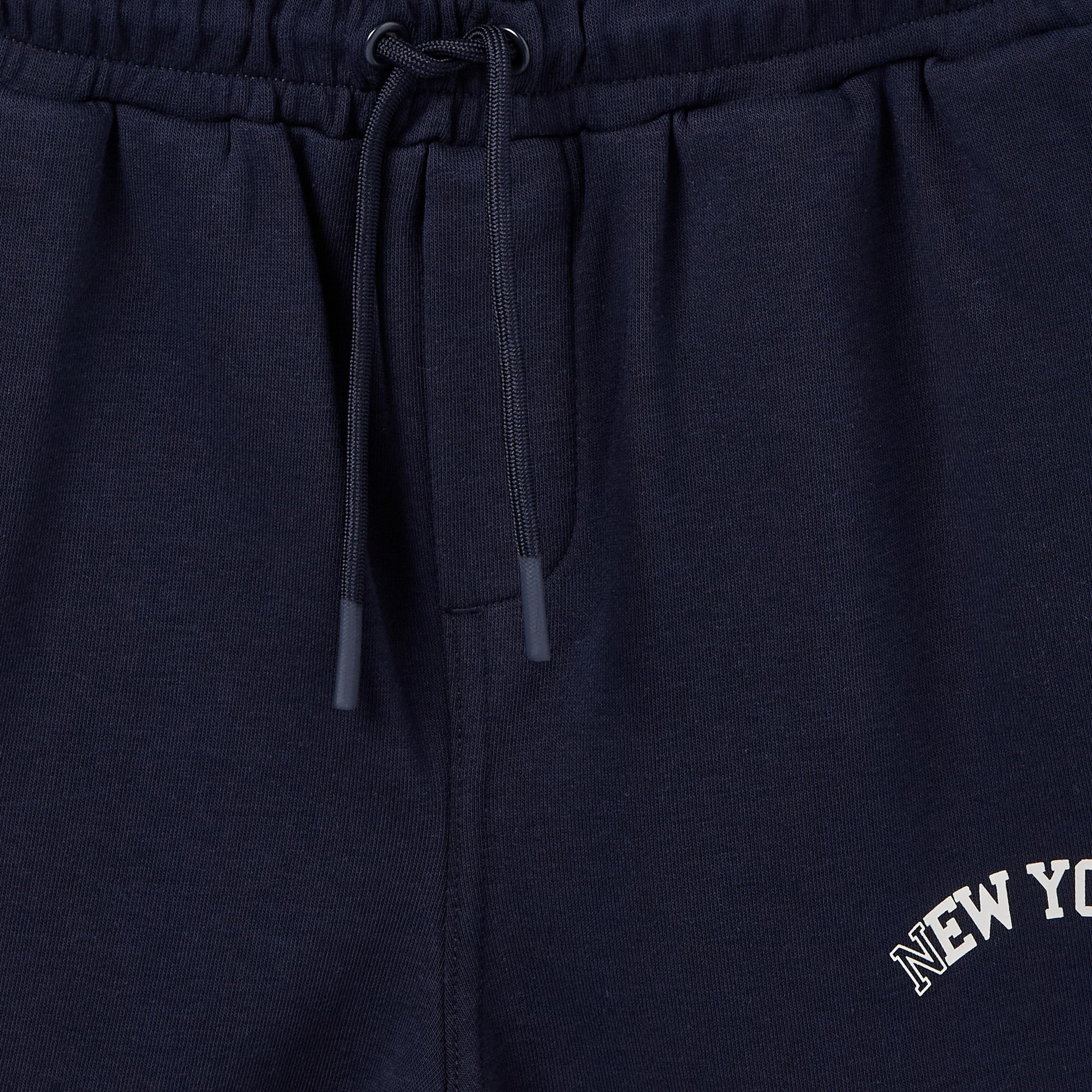Juniors Crew Neck Short Sleeves T-shirt and Shorts Set with New York Print-boys-clothing-setsandcoords-image-7
